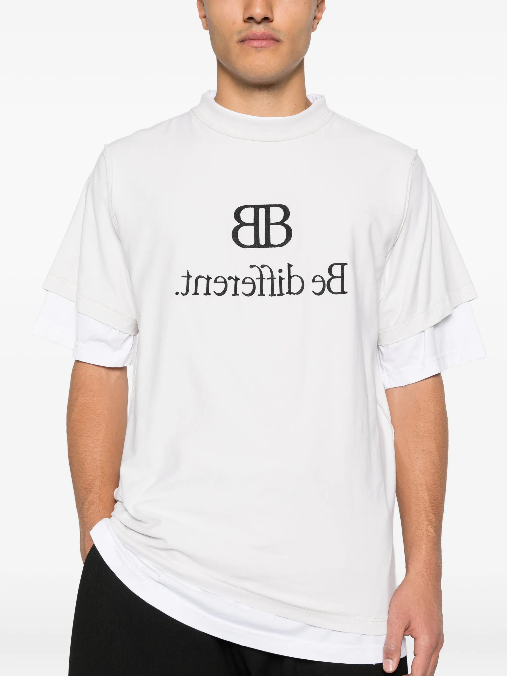 layered graphic T-shirt