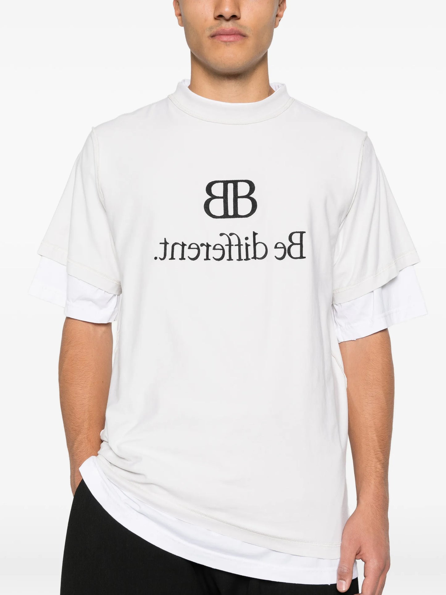 layered graphic T-shirt