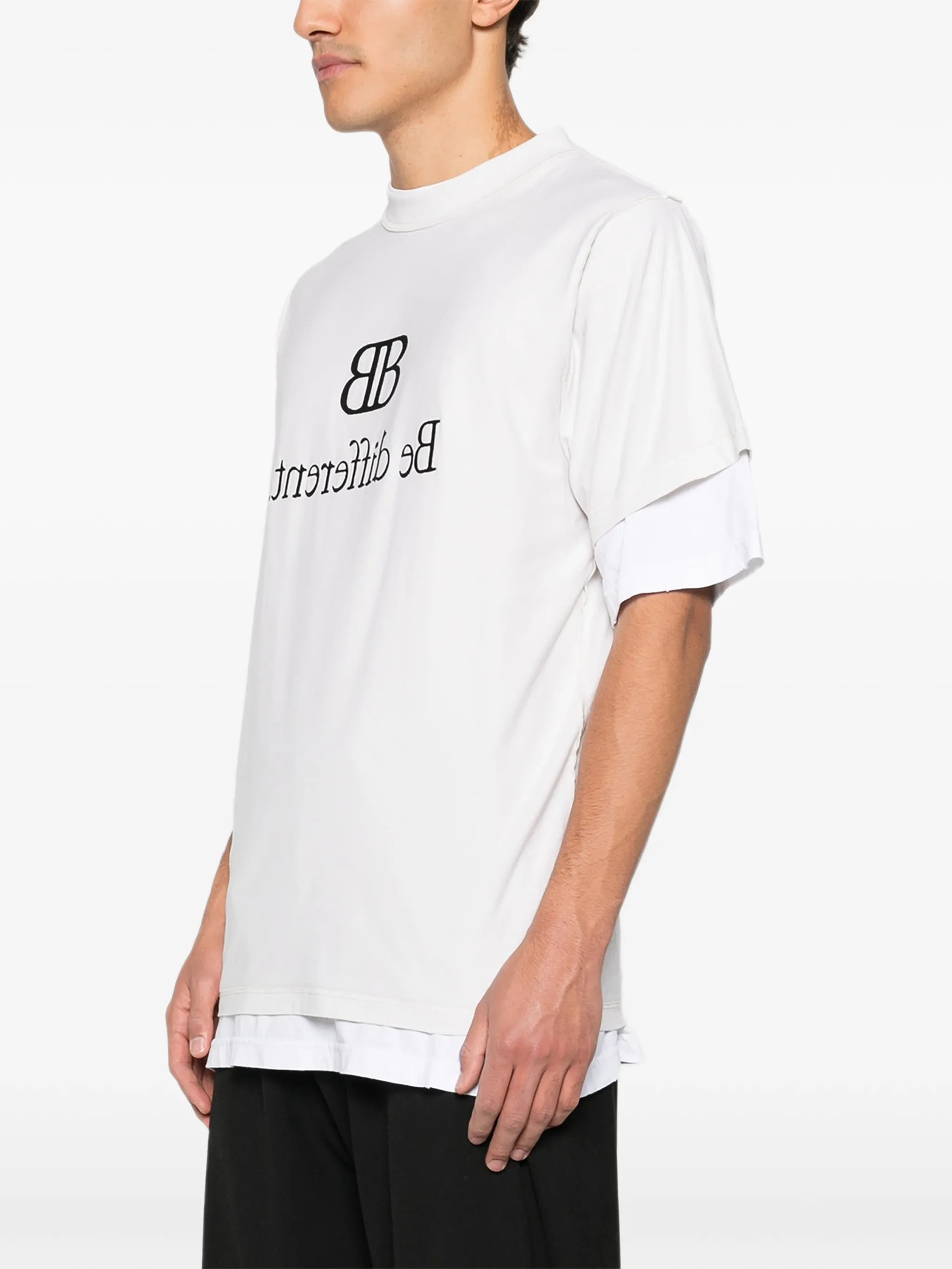 layered graphic T-shirt