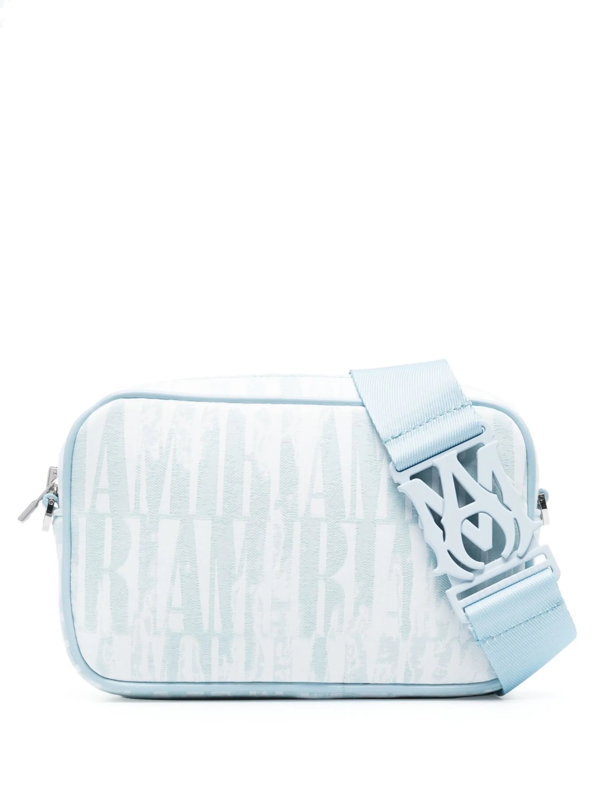 logo-print messenger bag