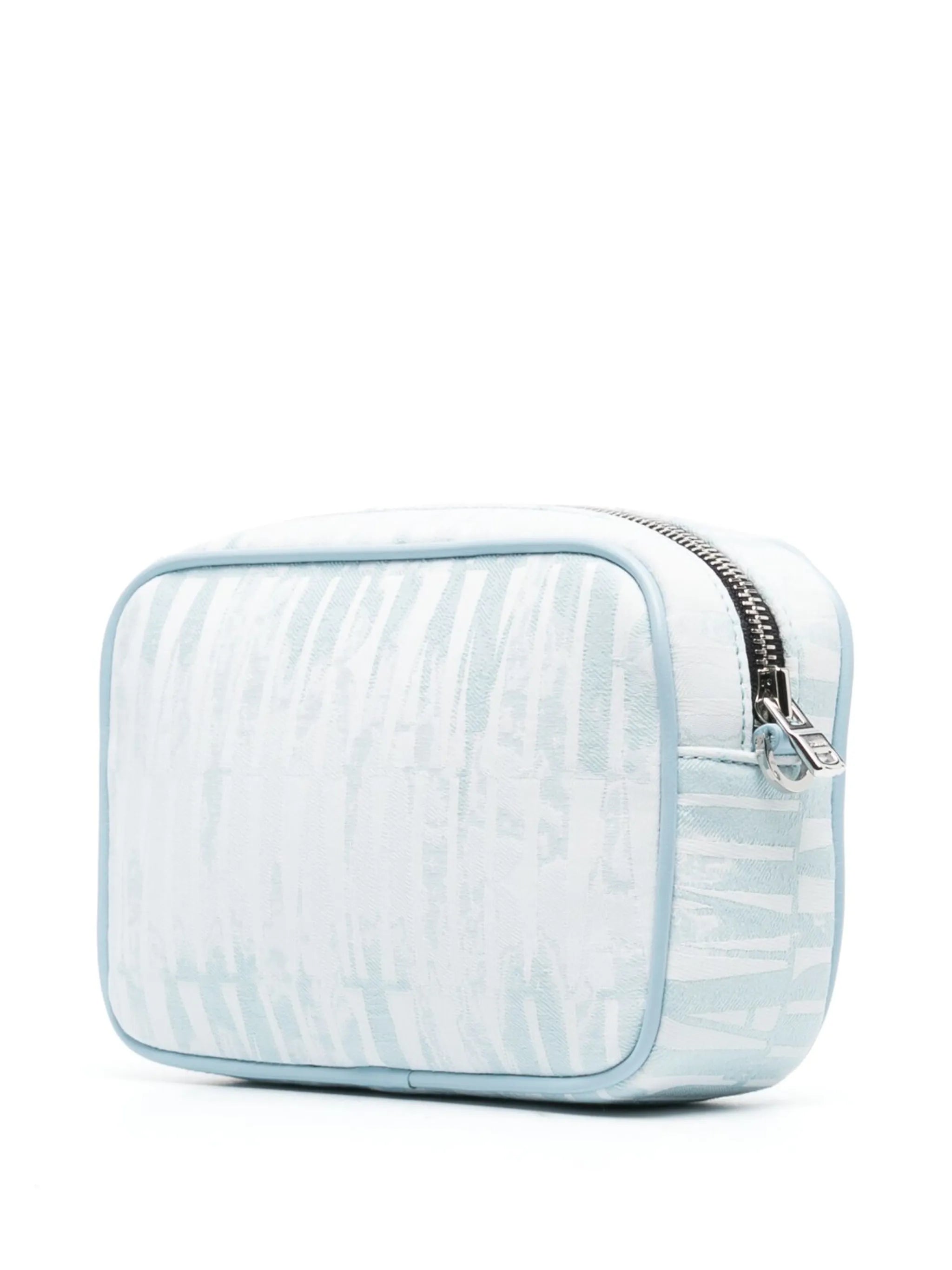 logo-print messenger bag