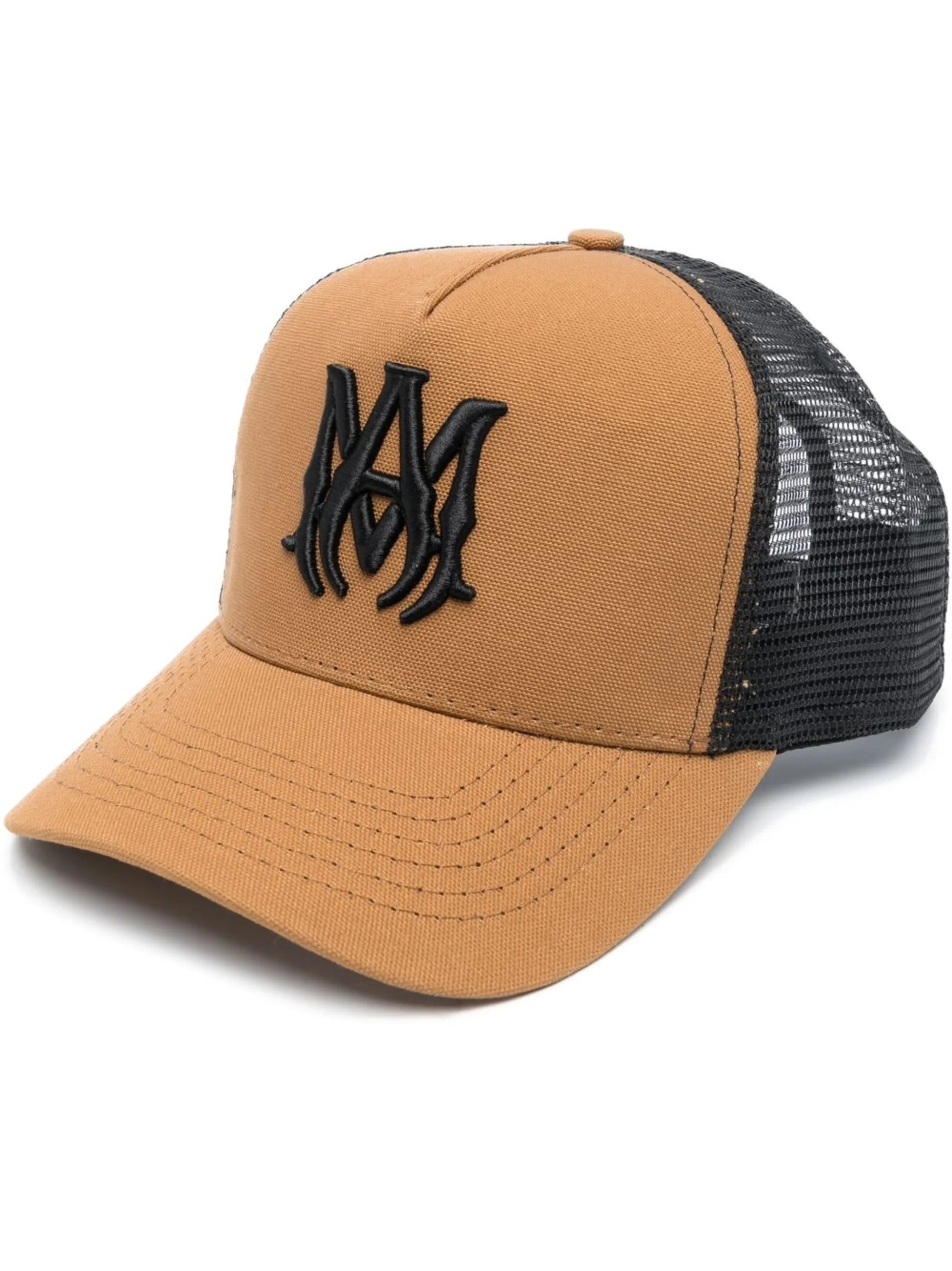 two-tone mesh-panelling  cap