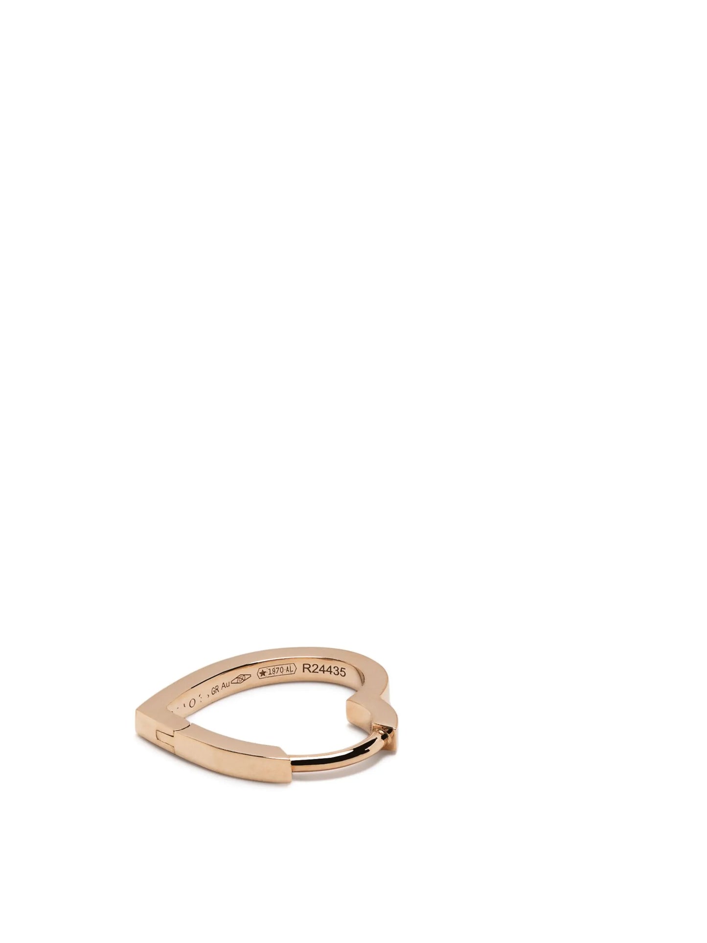 18kt rose gold small Antifer Heart earring