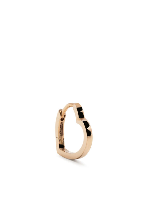18kt rose gold small Antifer Heart earring
