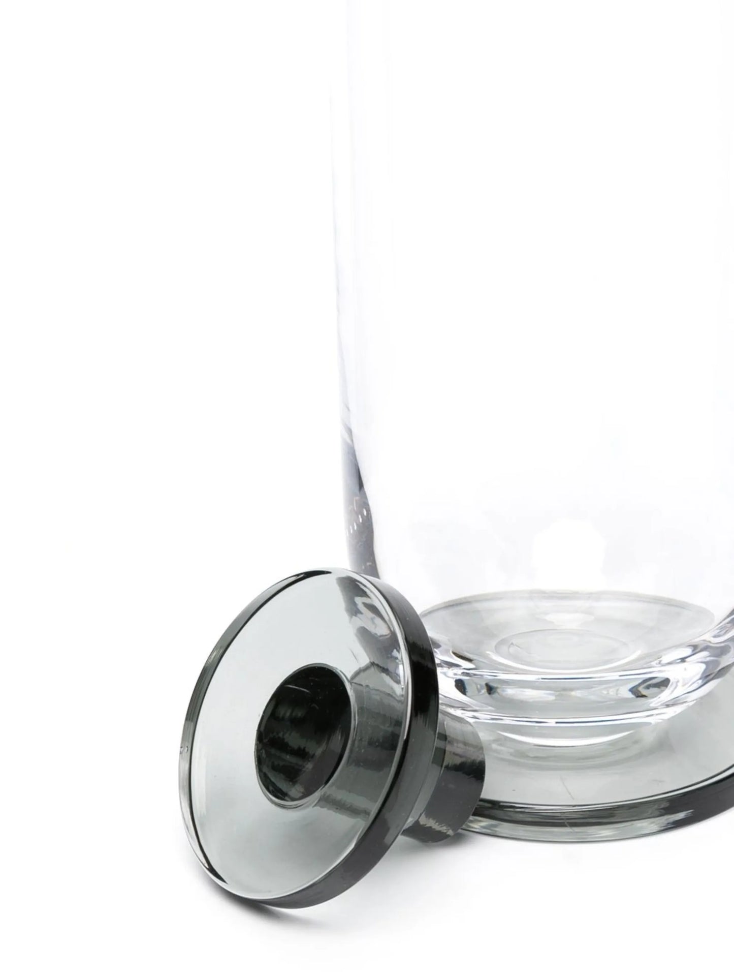 Puck glass decanter