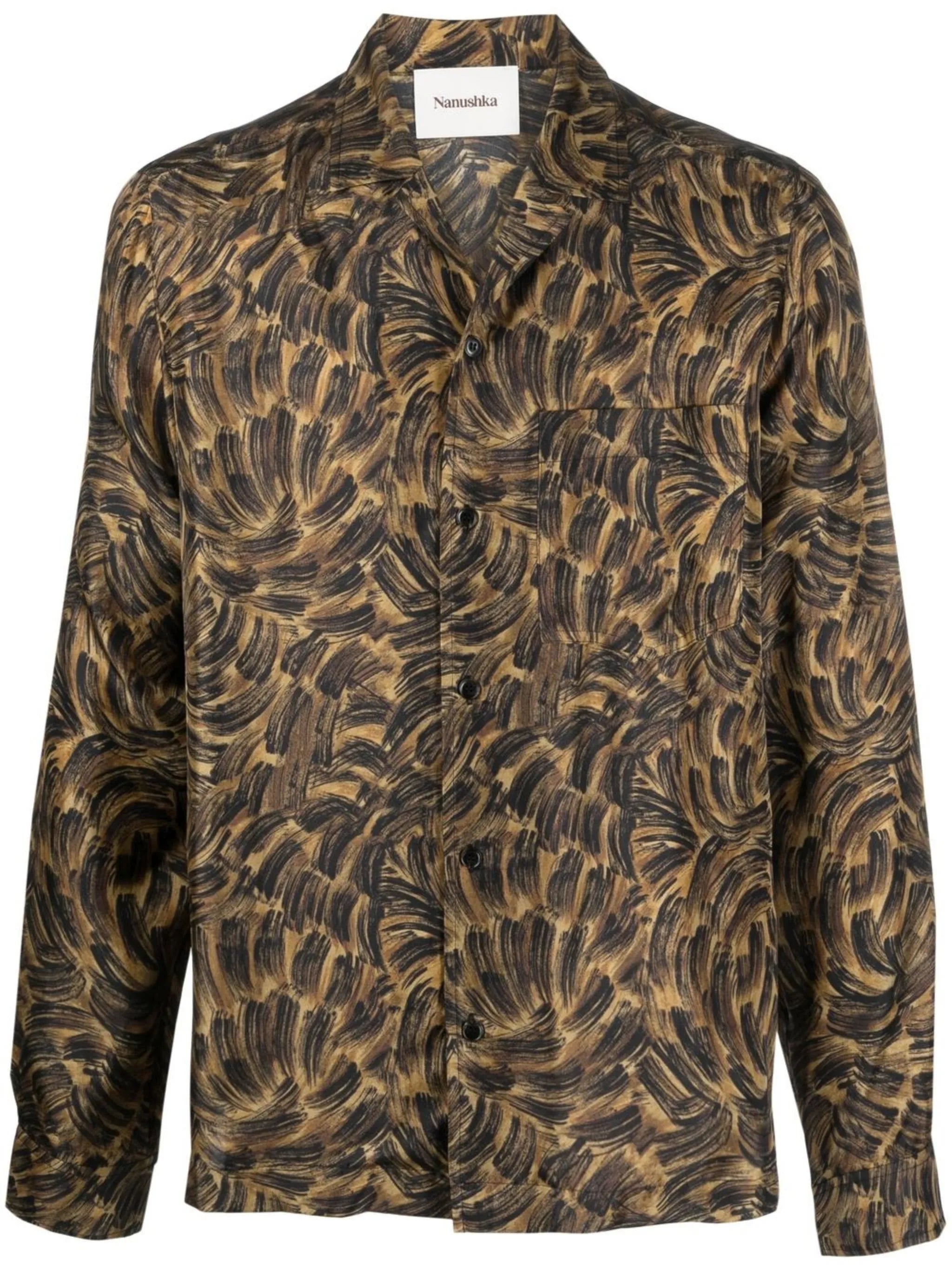 Bodil animal-print silk shirt