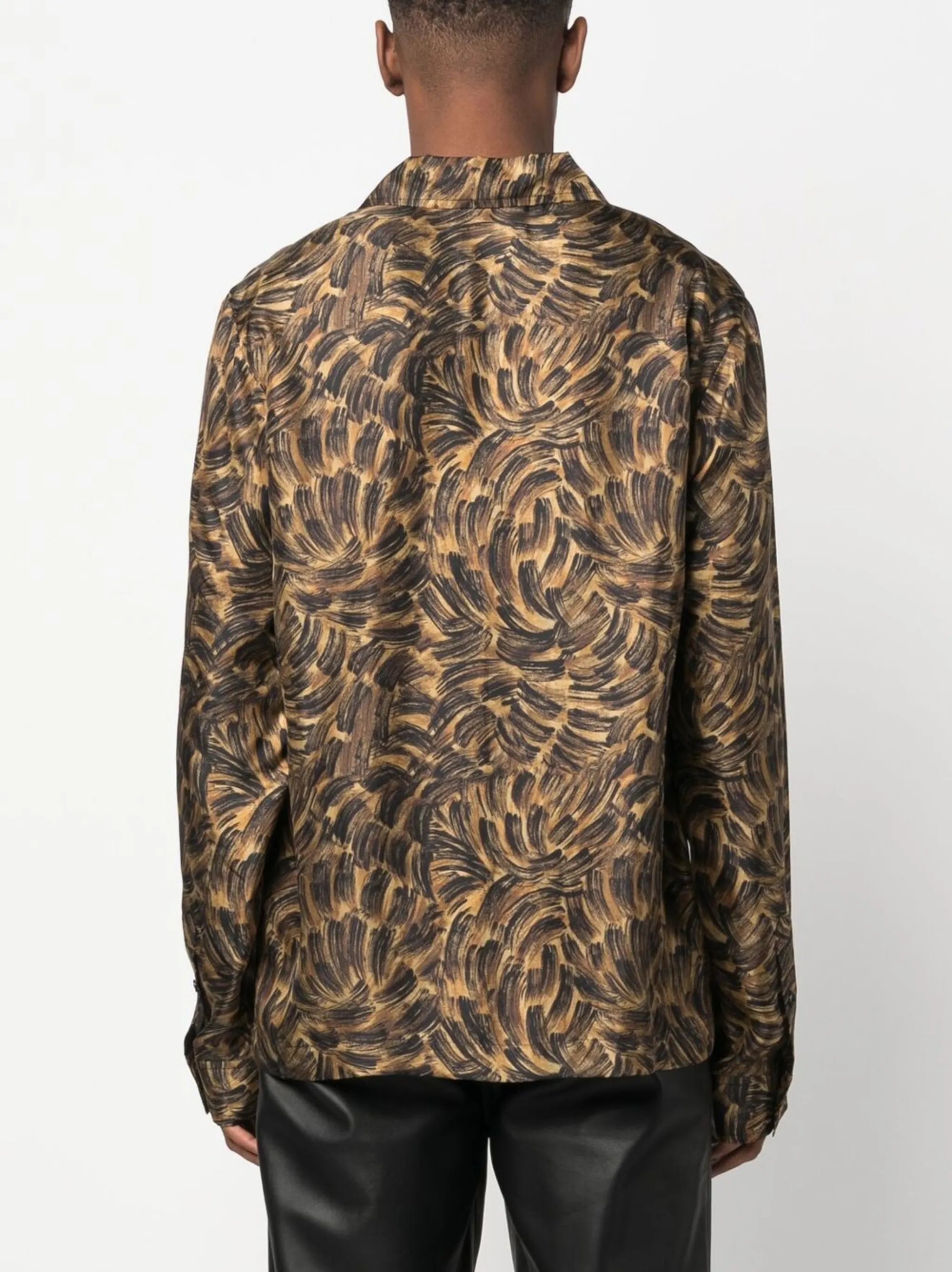 Bodil animal-print silk shirt