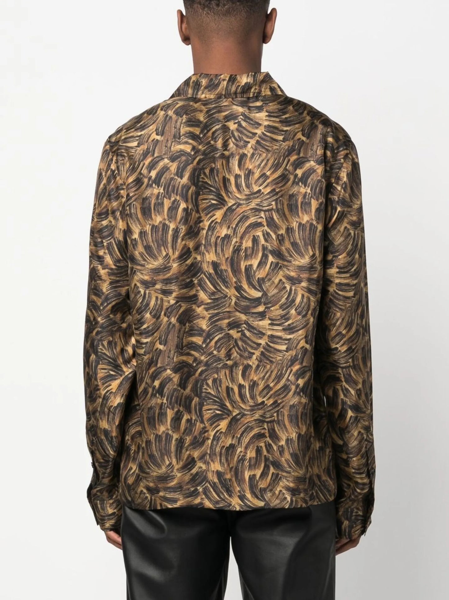 Bodil animal-print silk shirt