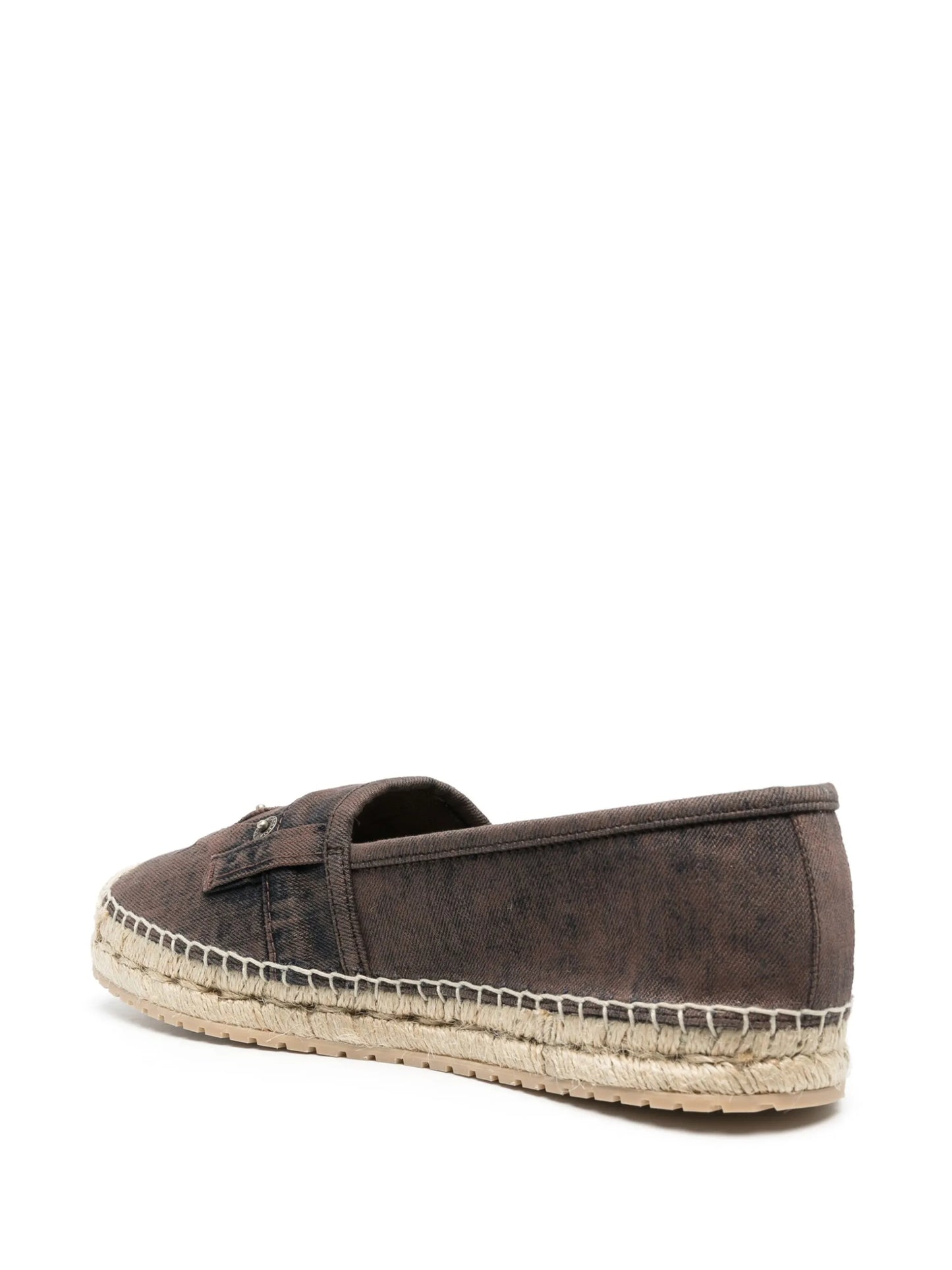logo-patch denim espadrilles