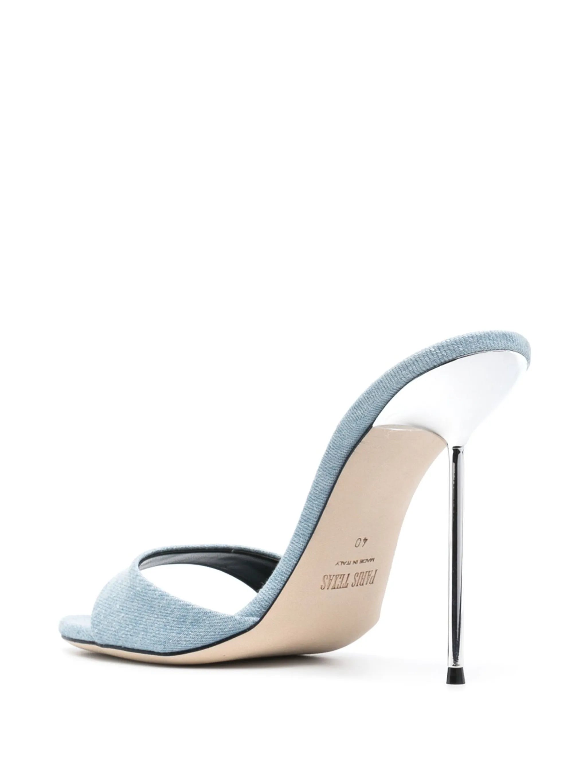 Lidia 105mm denim sandals