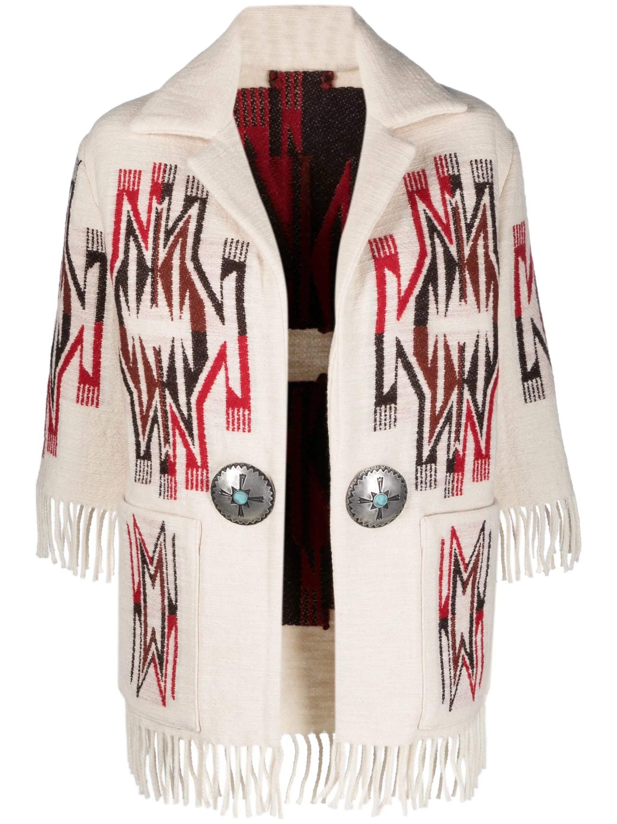 Freya geometric-print jacket