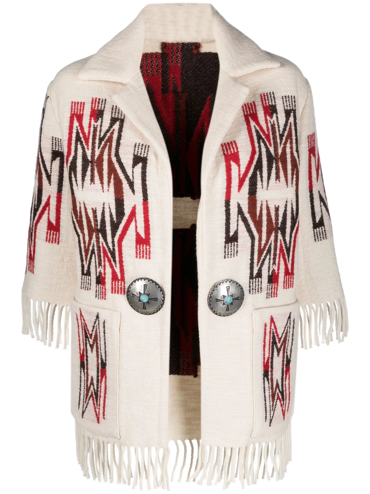 Freya geometric-print jacket