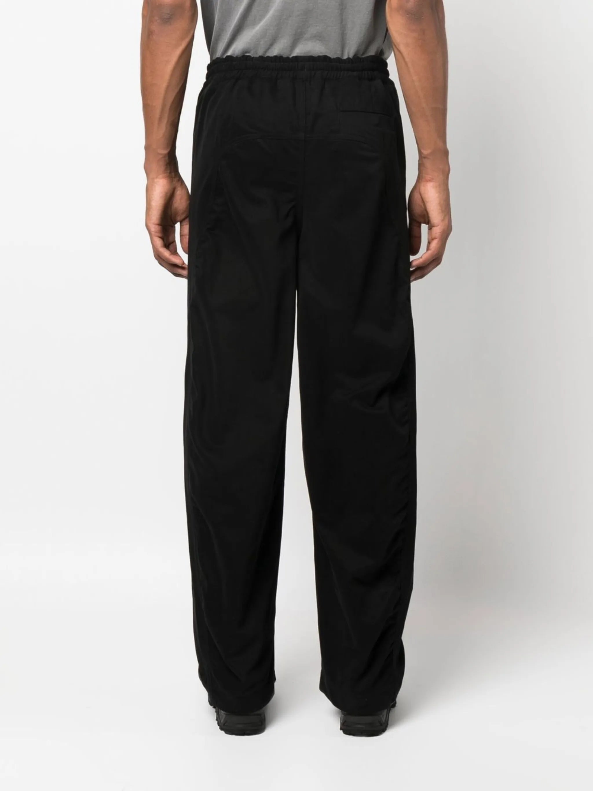 logo-waist drawstring trousers