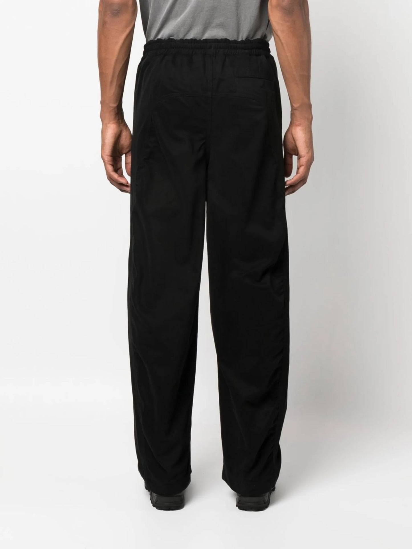 logo-waist drawstring trousers
