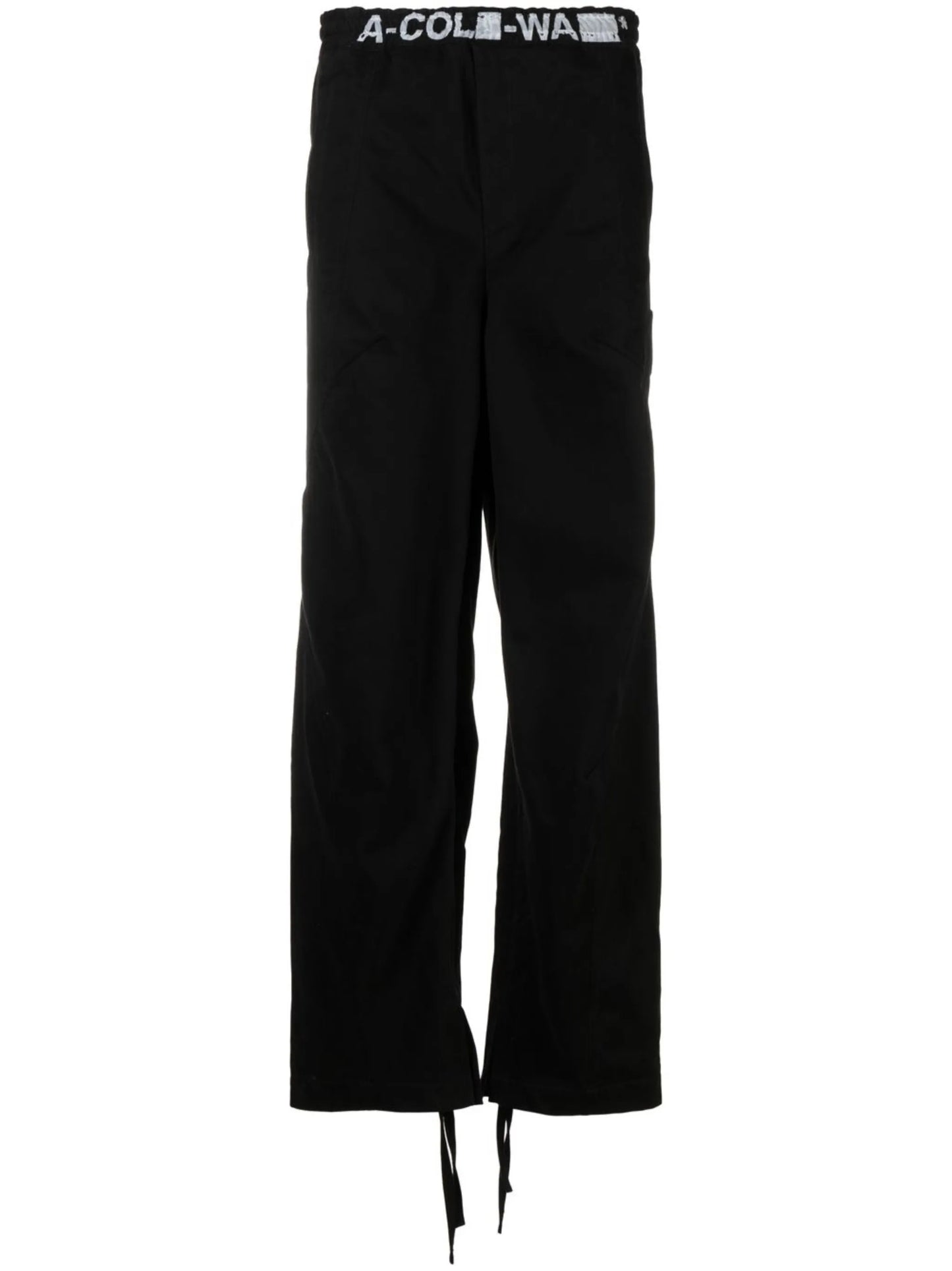 logo-waist drawstring trousers