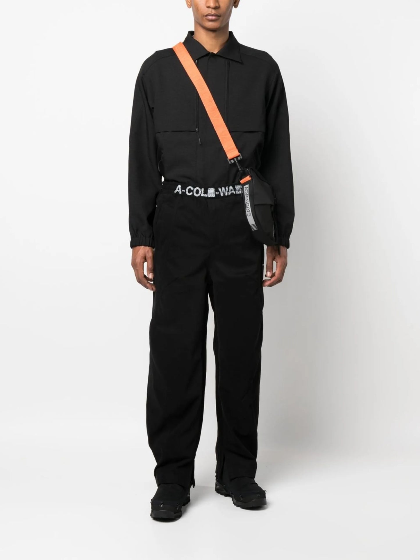 logo-waist drawstring trousers
