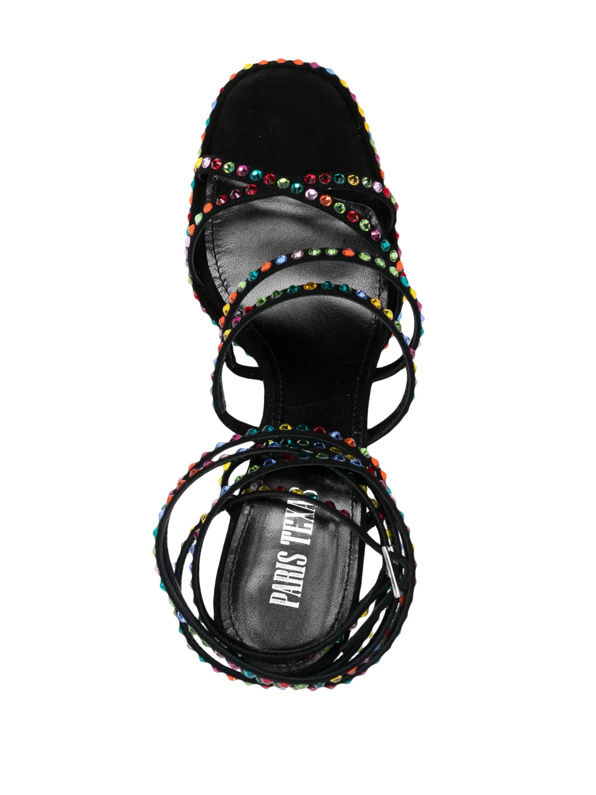 130mm crystal-embellished platform sandals