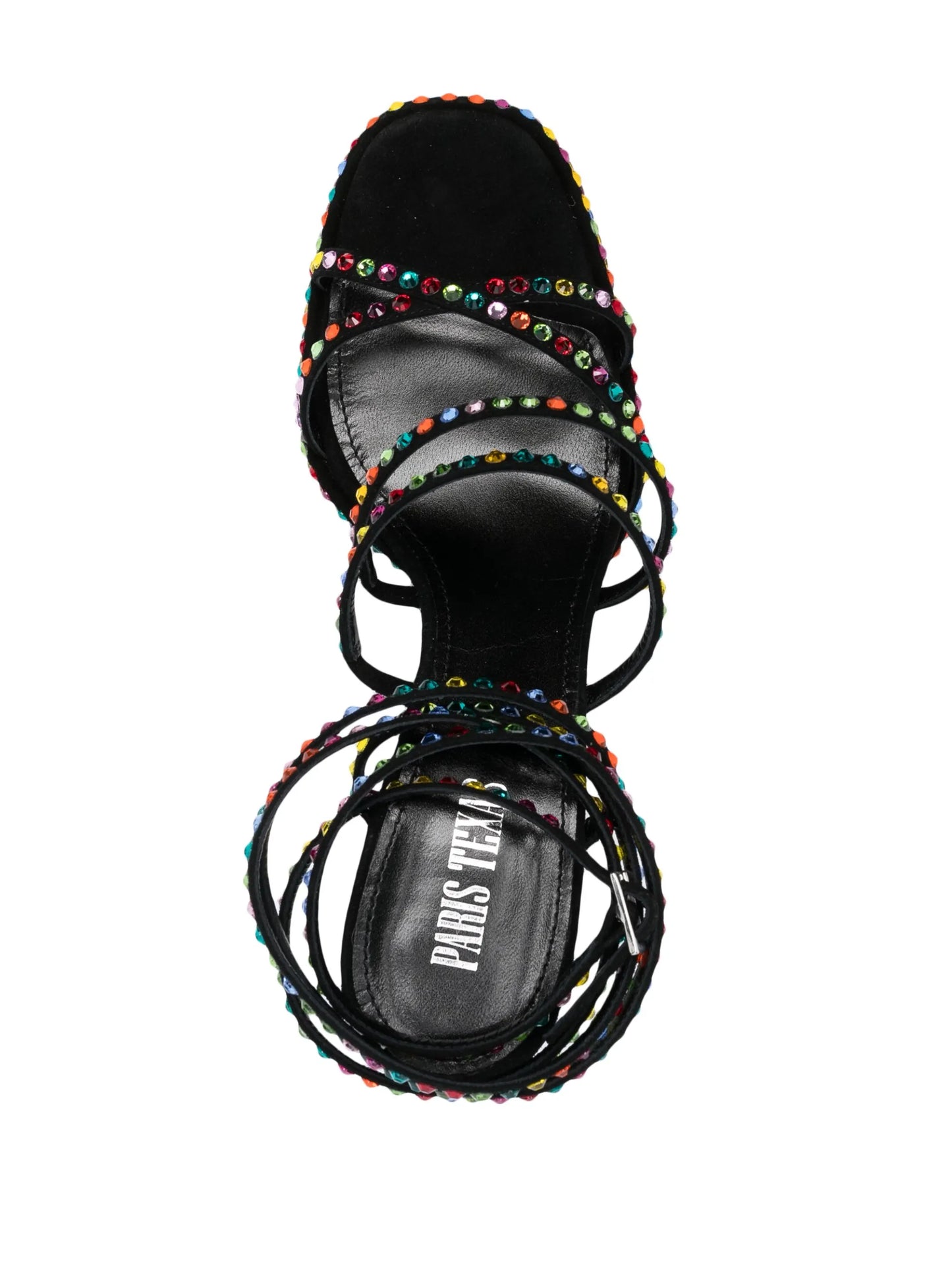 130mm crystal-embellished platform sandals