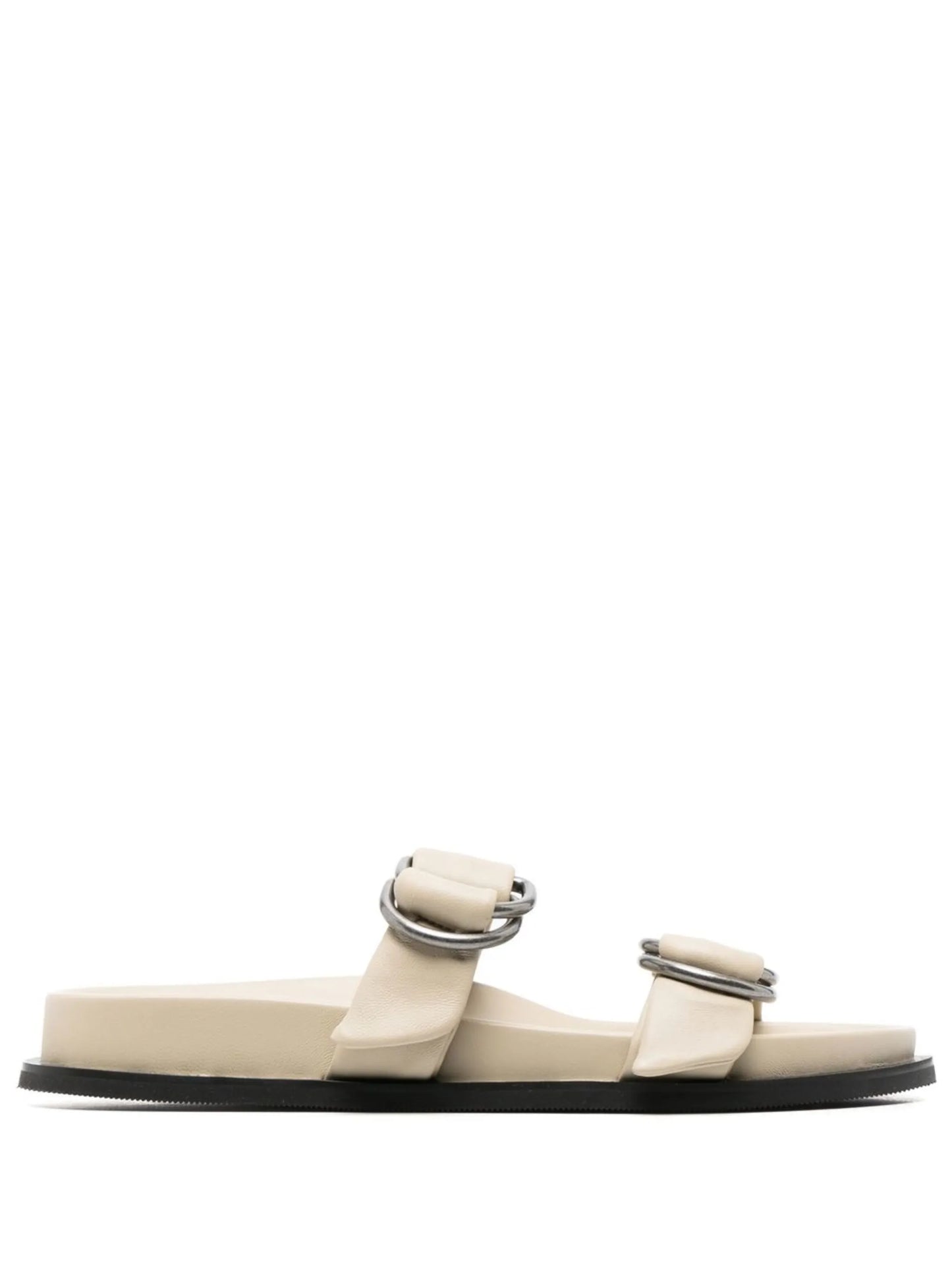 two-strap flat slides