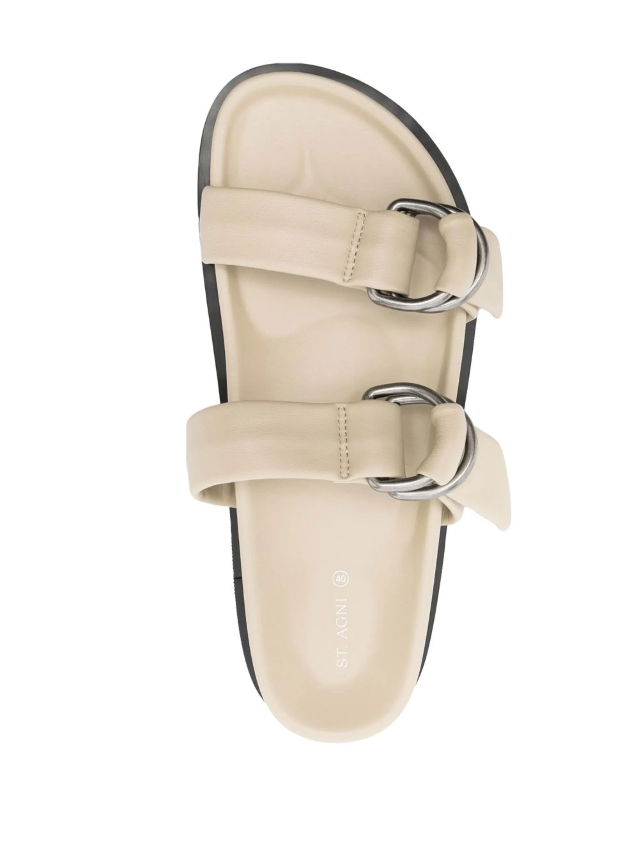 two-strap flat slides