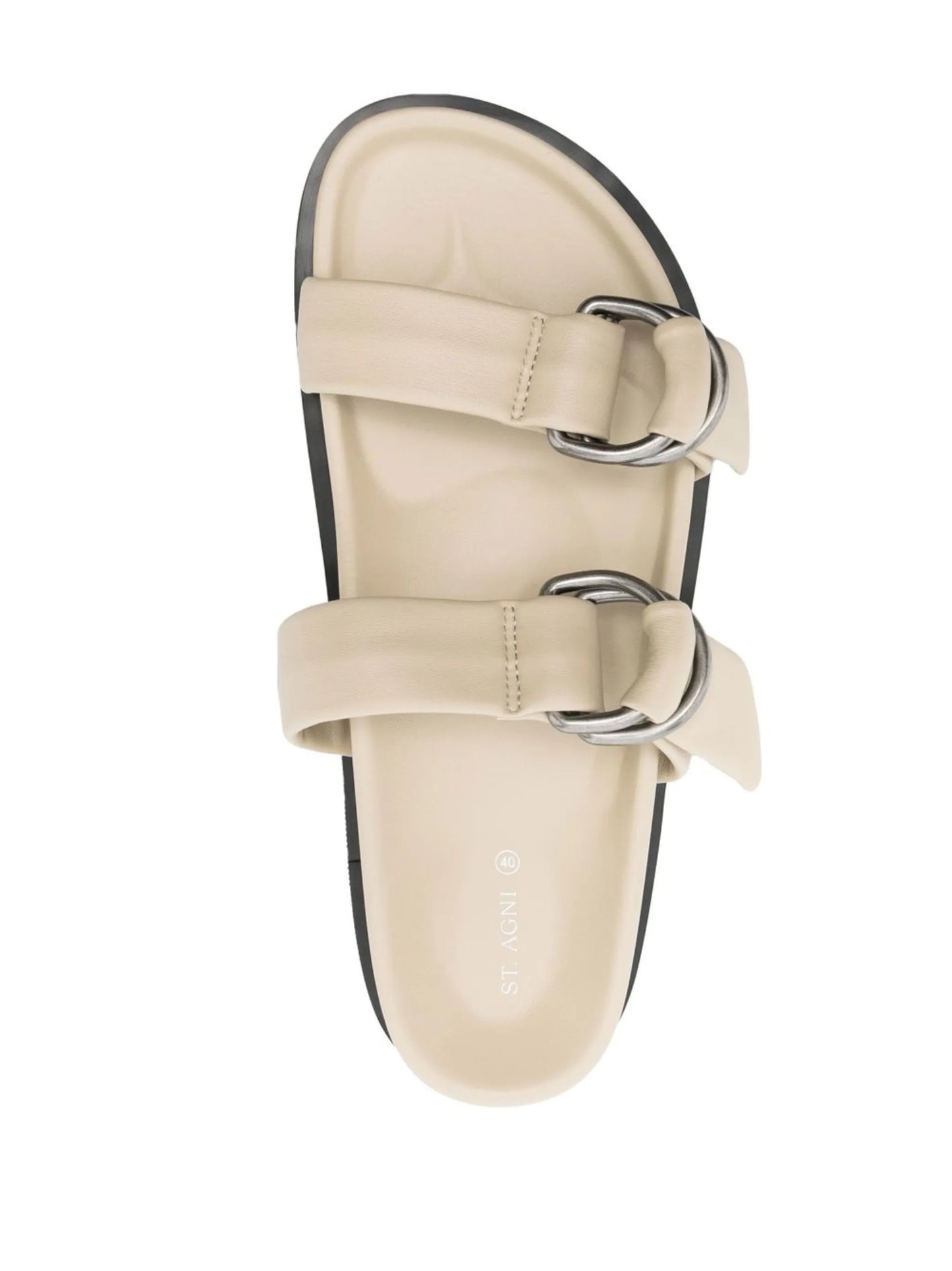 two-strap flat slides