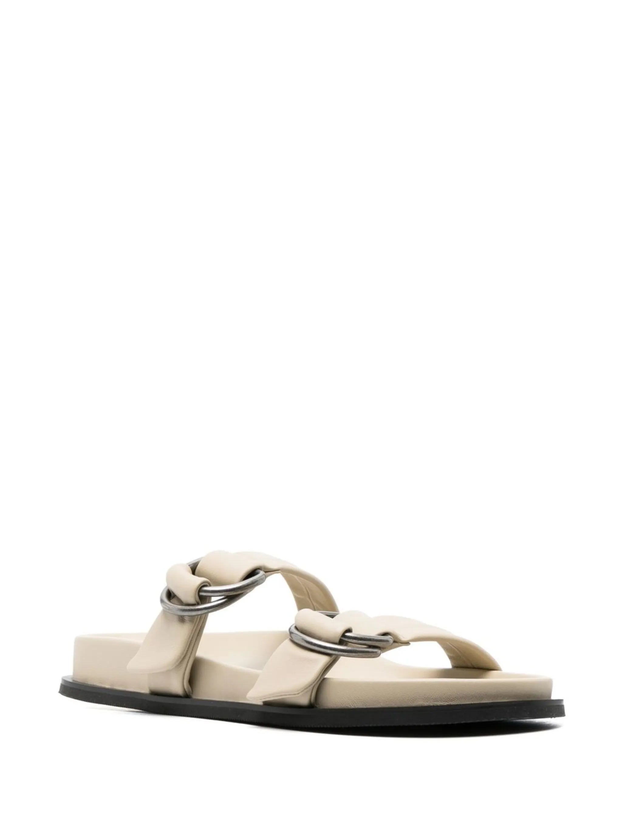 two-strap flat slides