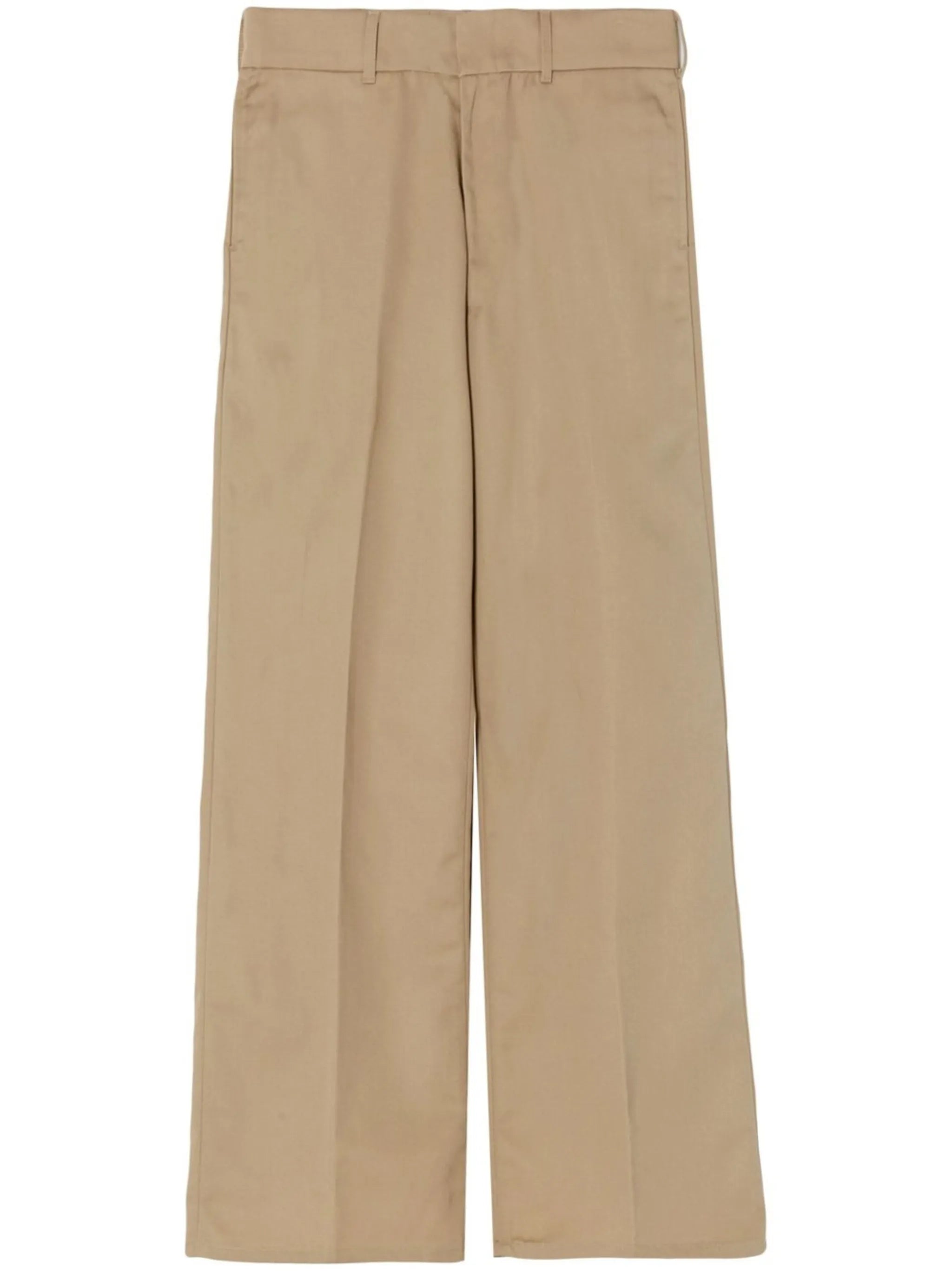 wide leg low-rise trousers
