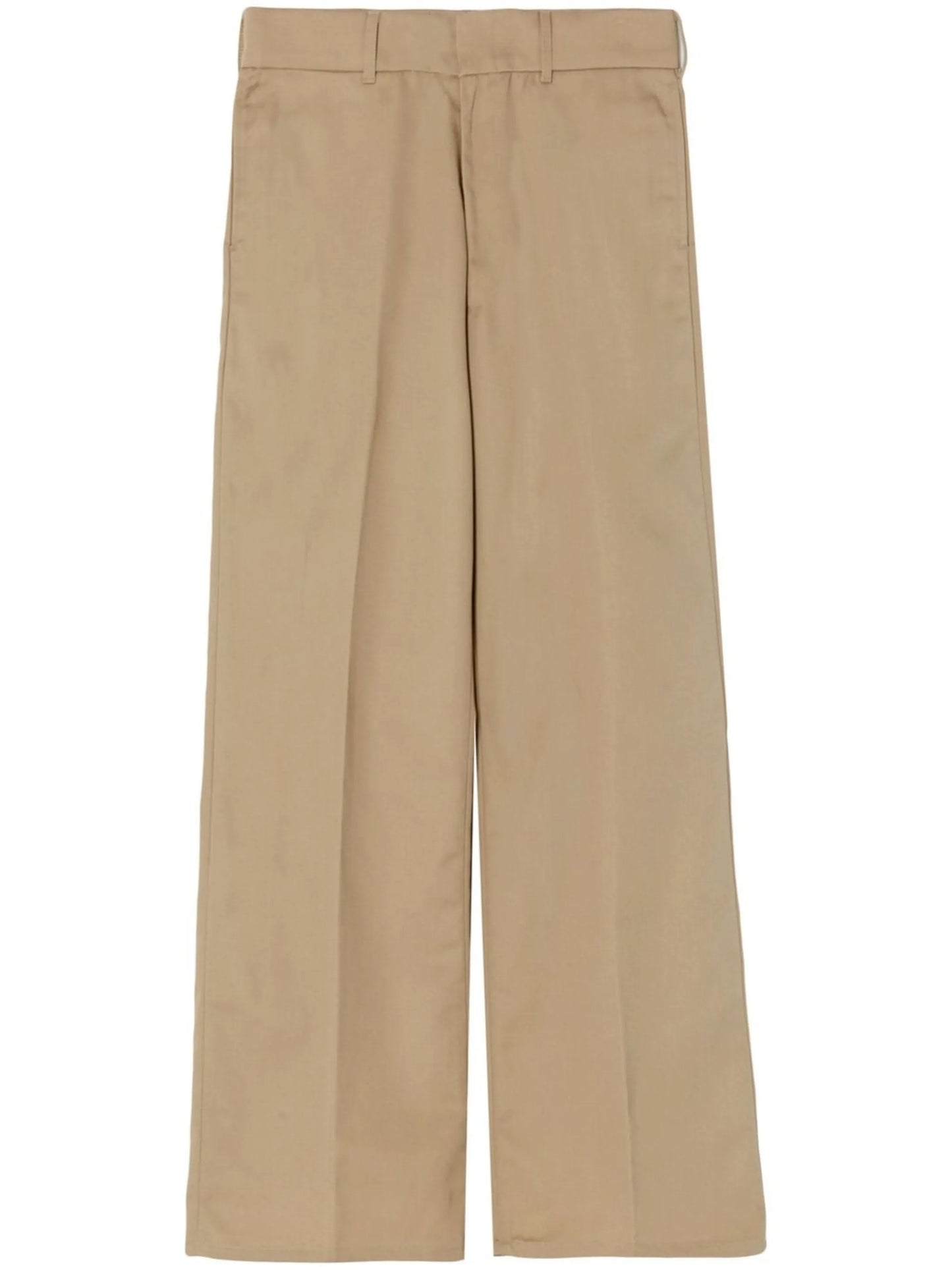 wide leg low-rise trousers
