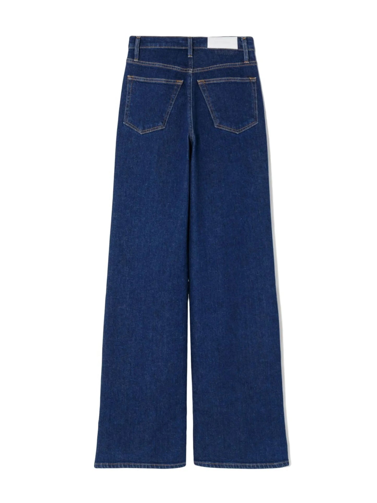 high-waisted wide-leg jeans