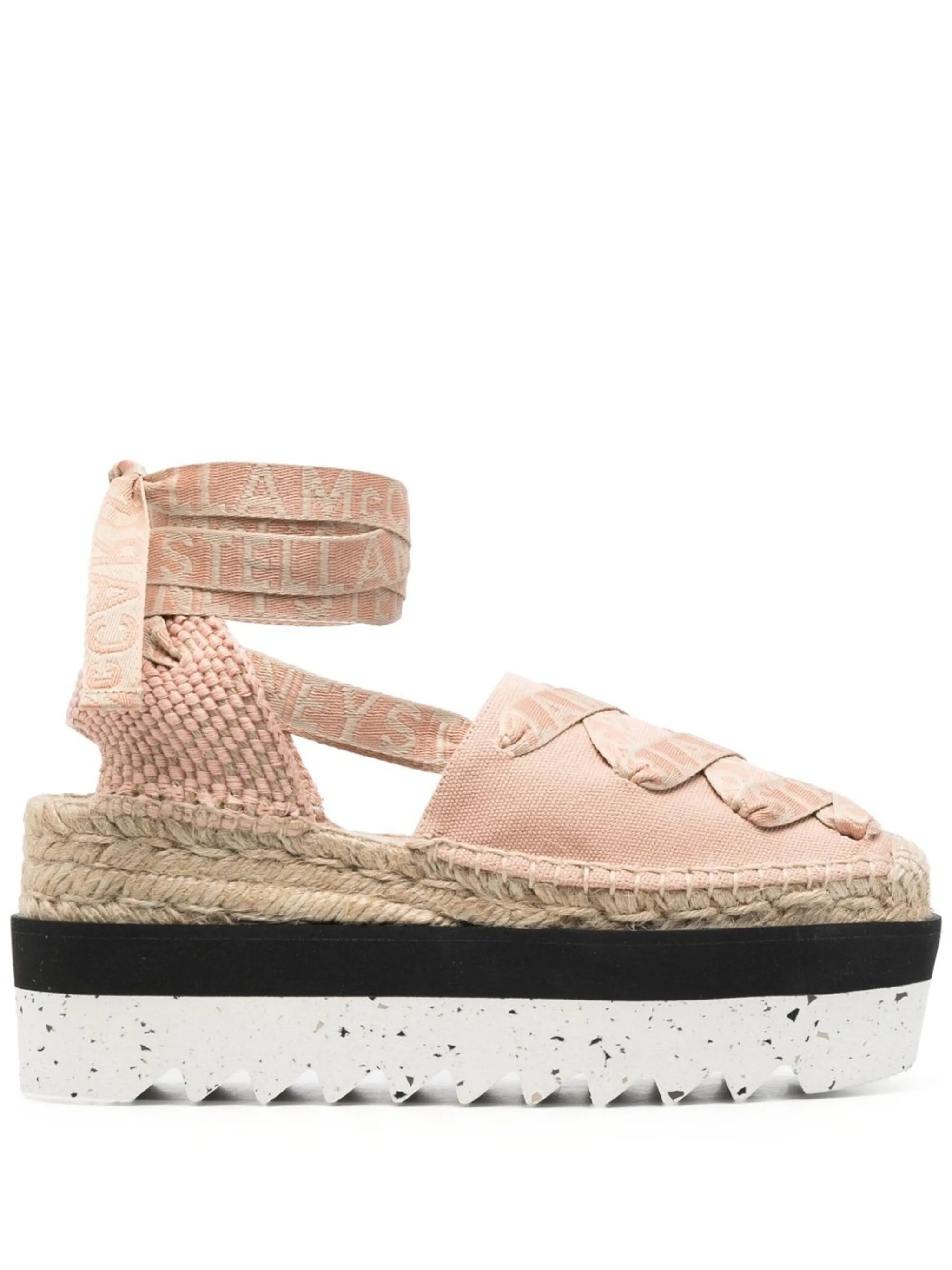 85mm flatform logo-print espadrilles