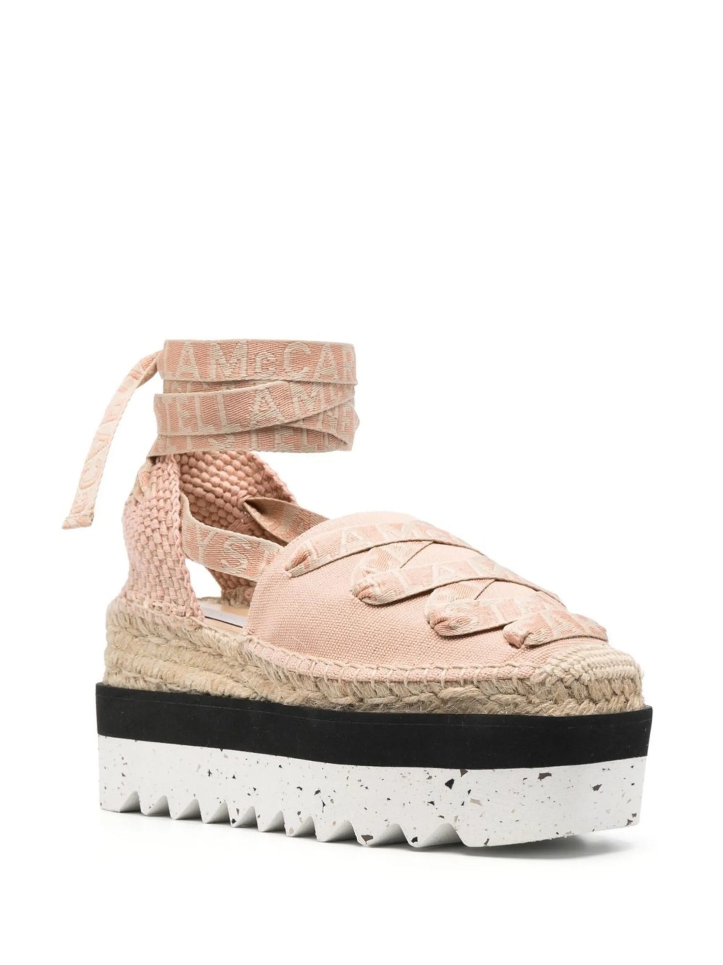 85mm flatform logo-print espadrilles