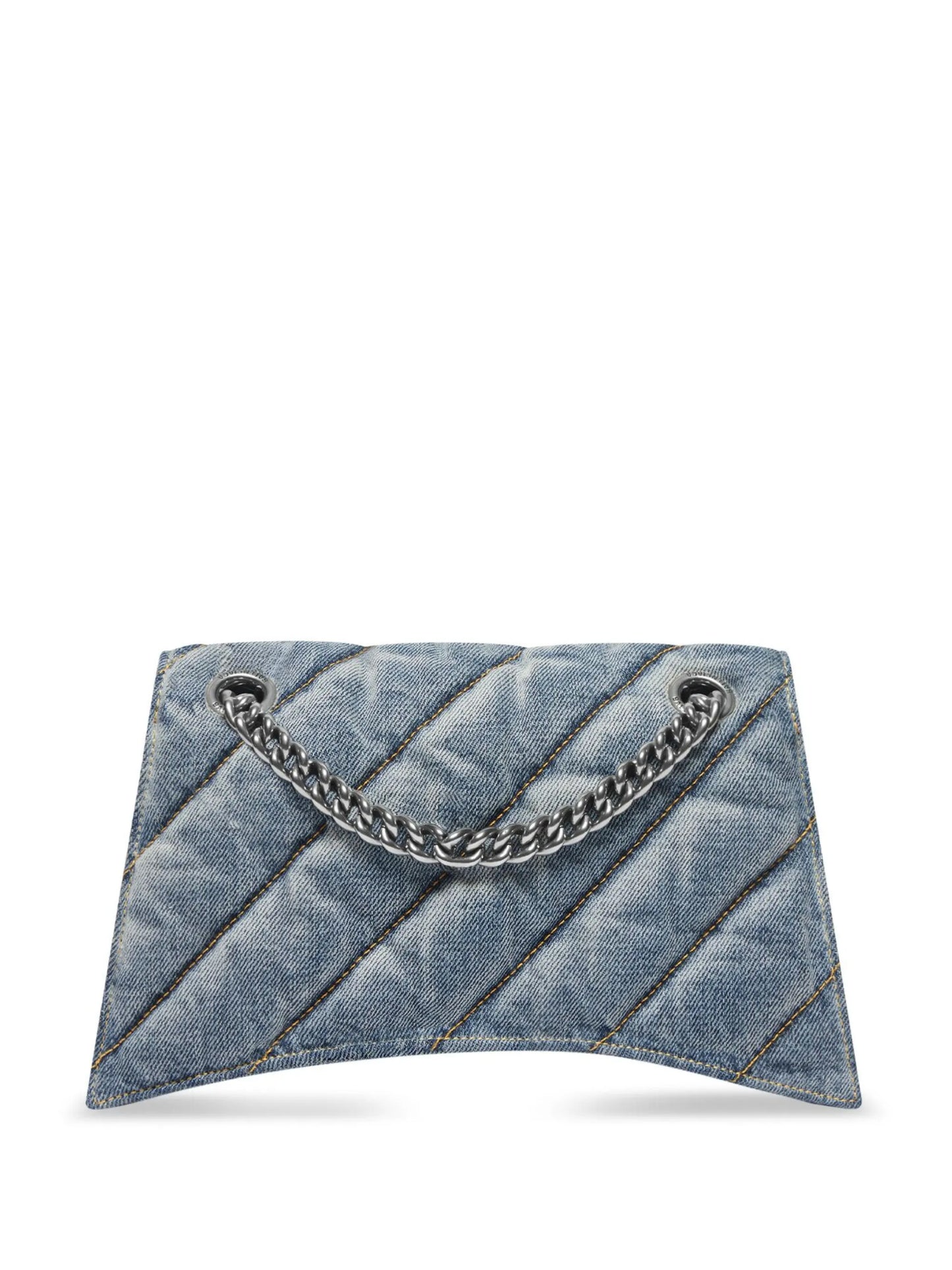 Crush denim shoulder bag