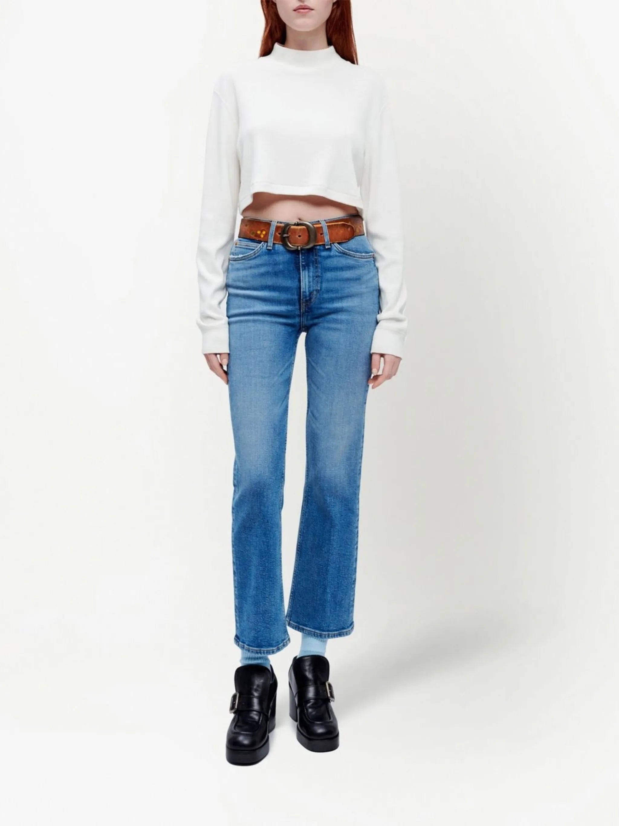 70s cropped boot jeans