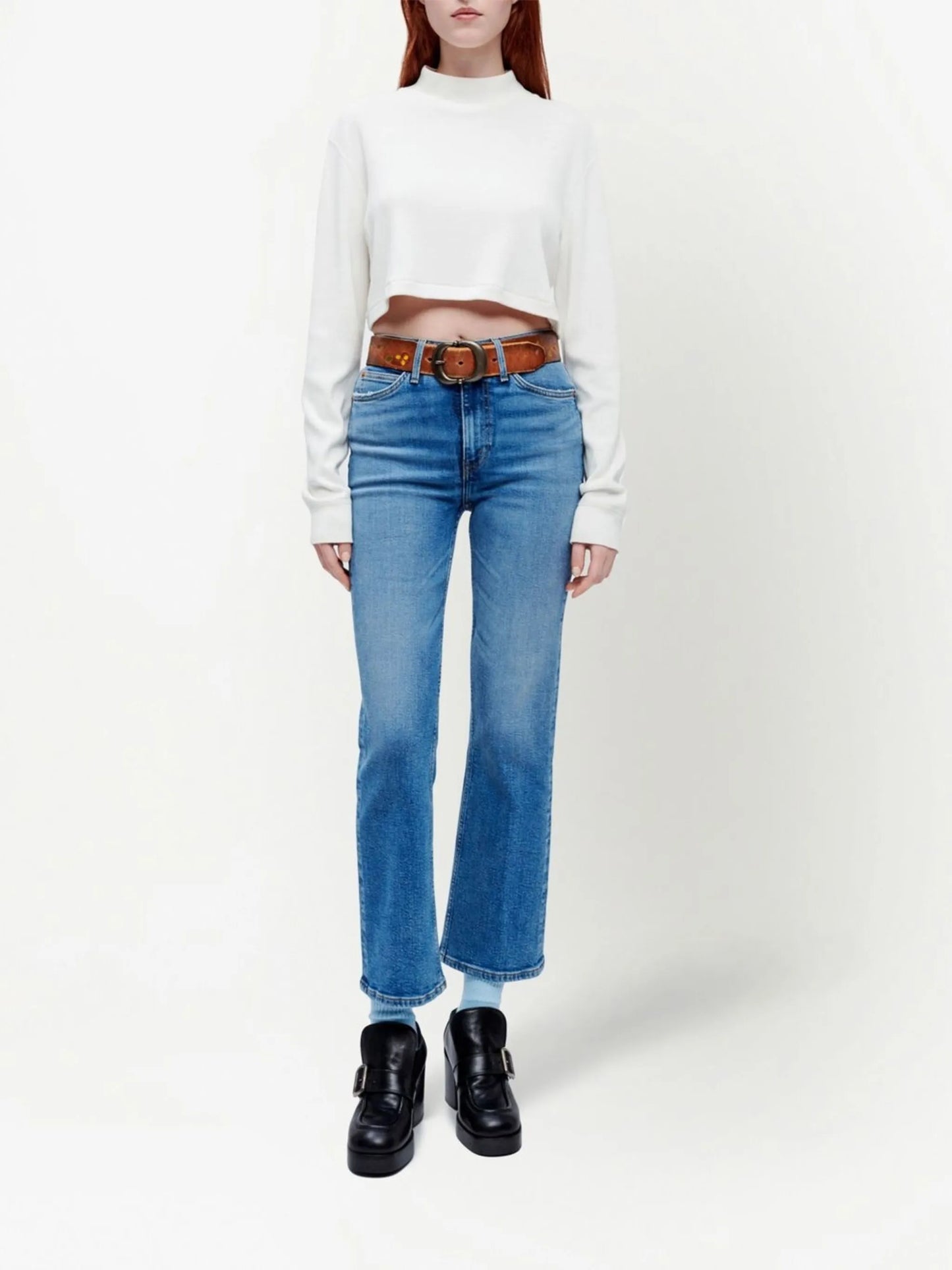 70s cropped boot jeans