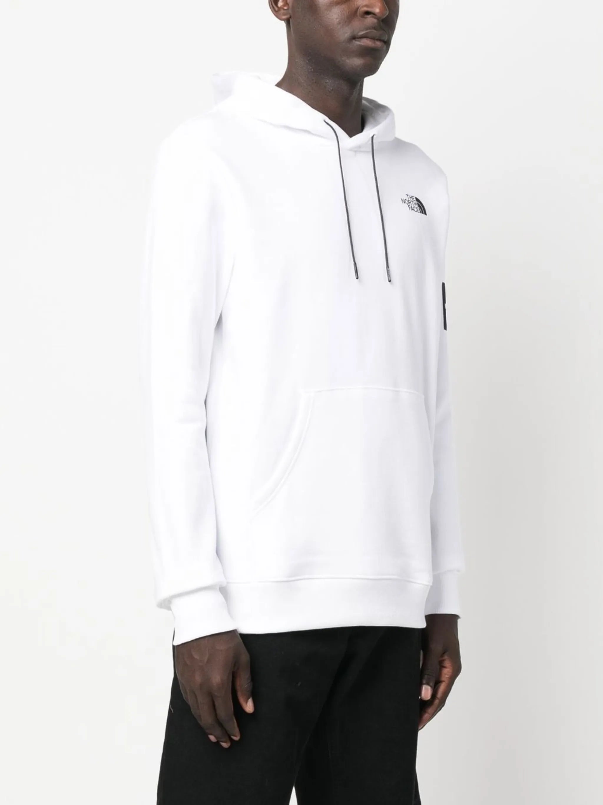 logo patch cotton hoodie