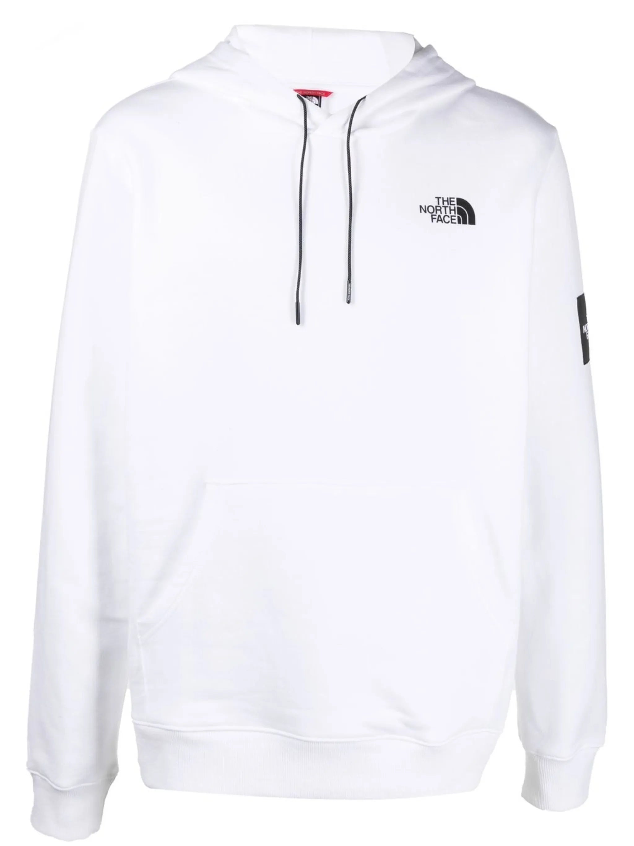 logo patch cotton hoodie