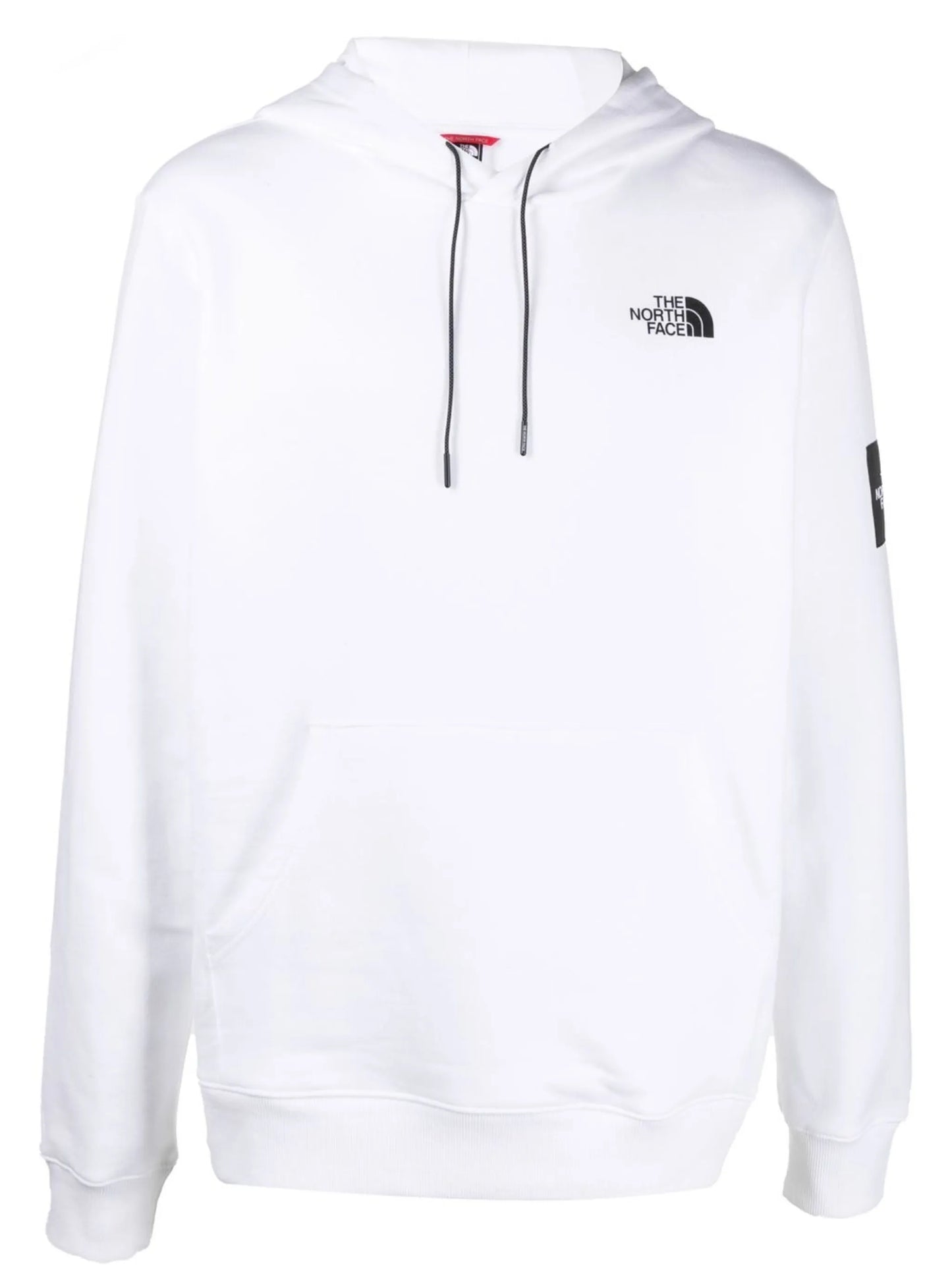 logo patch cotton hoodie