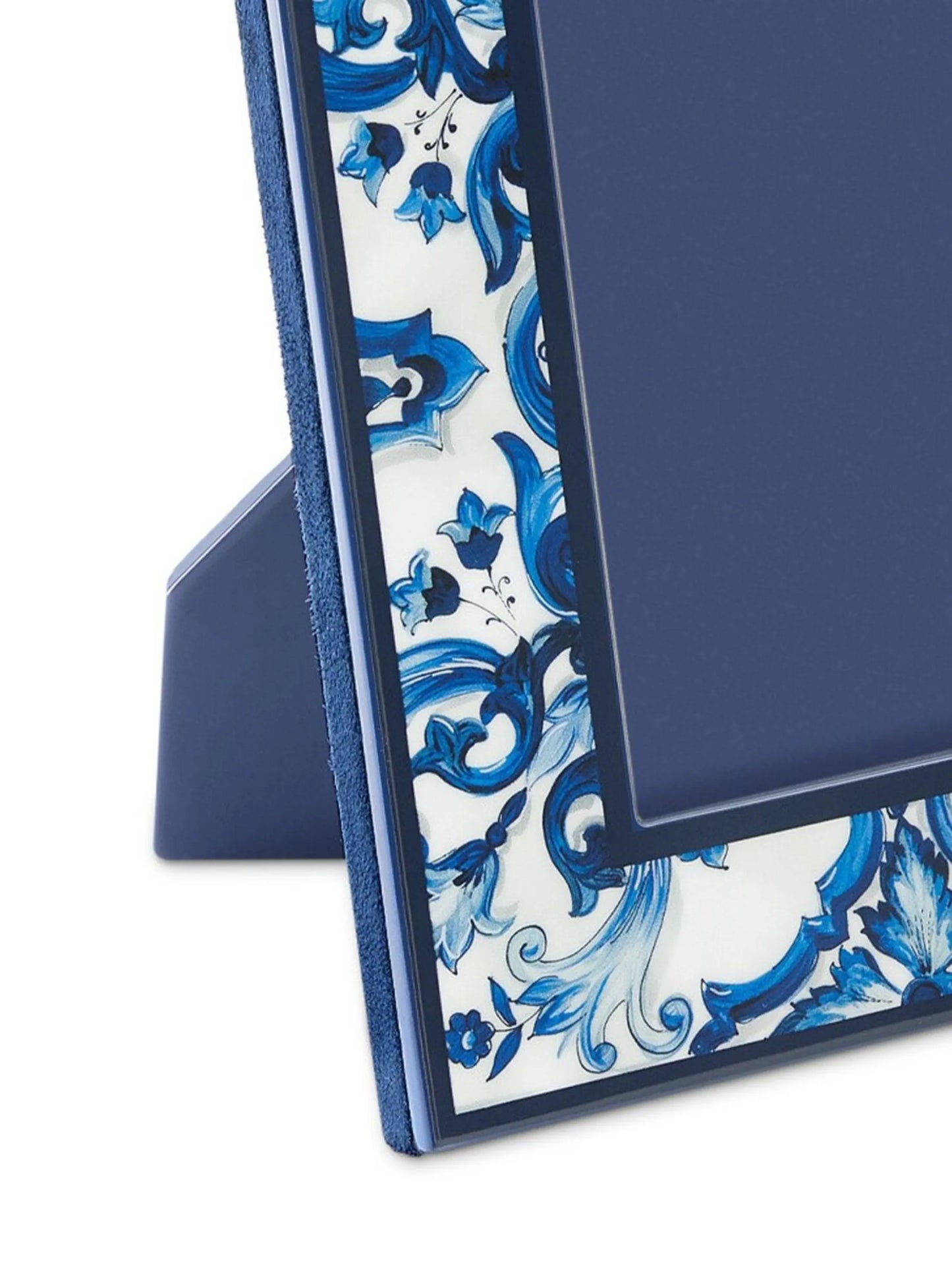 Majolica-print photo frame