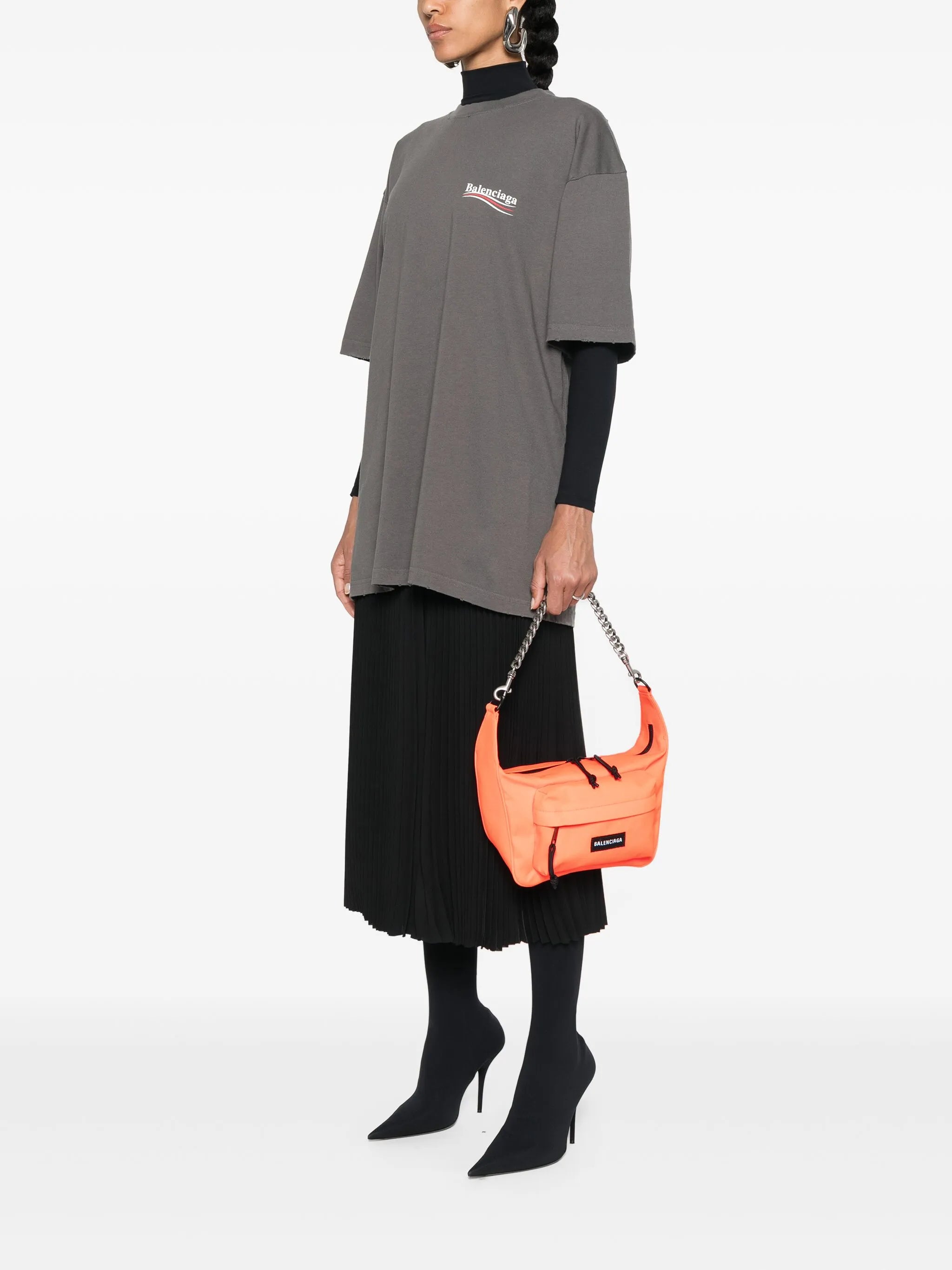 Raver logo-patch shoulder bag