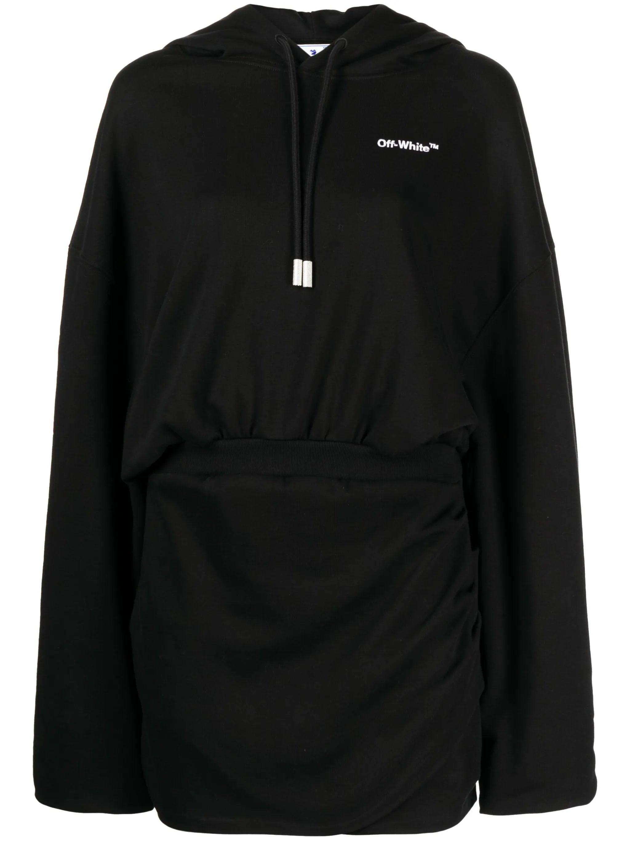 logo-embroidered cotton hoodie