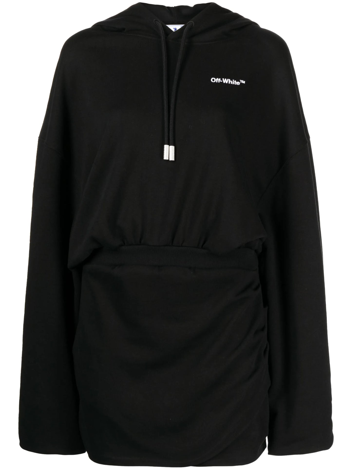 logo-embroidered cotton hoodie
