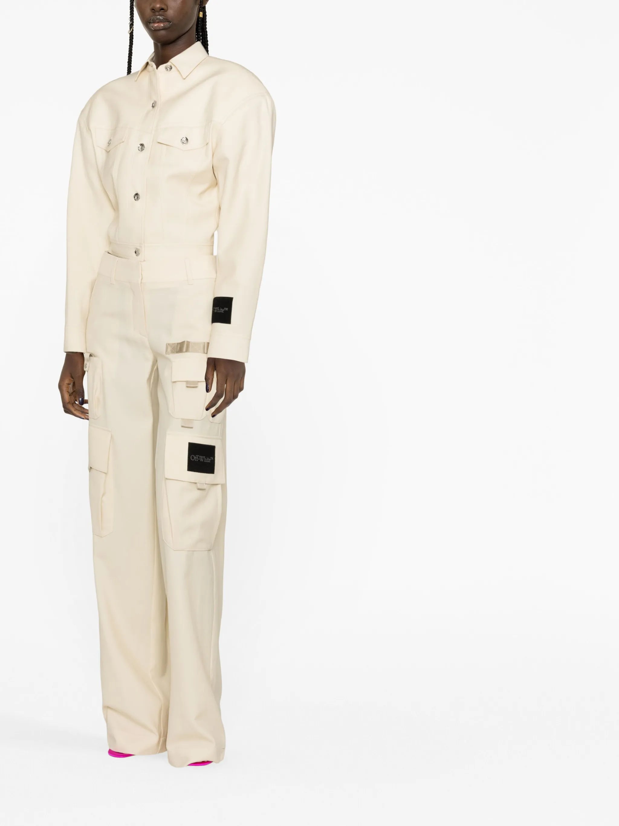 Toybox wide-leg cargo trousers