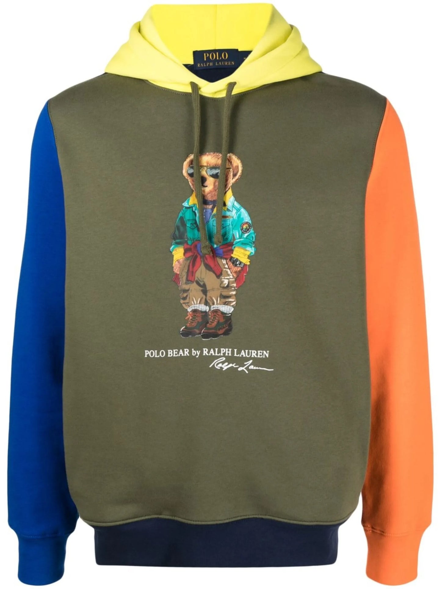 Polo Bear colour block hoodie