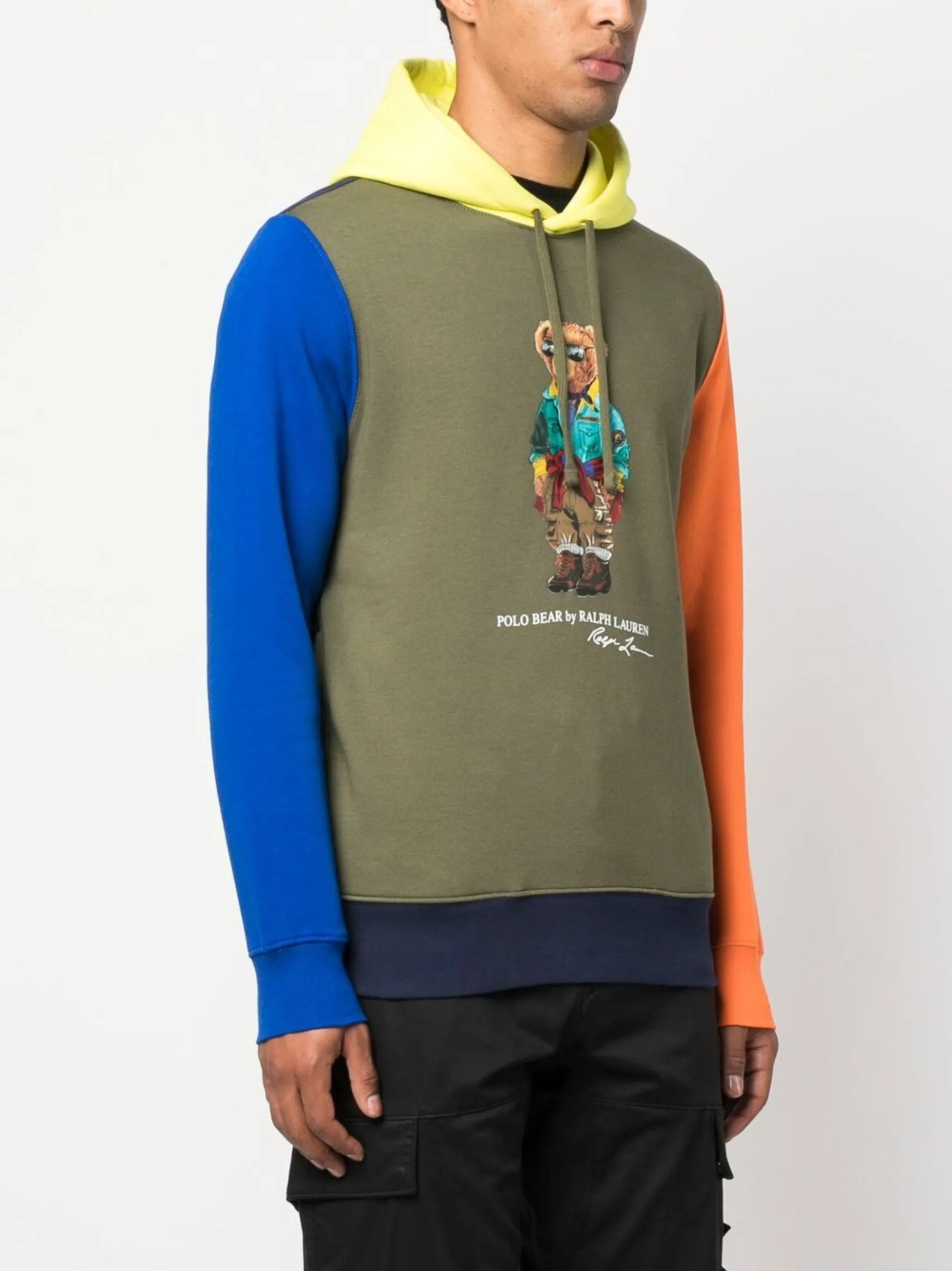 Polo Bear colour block hoodie