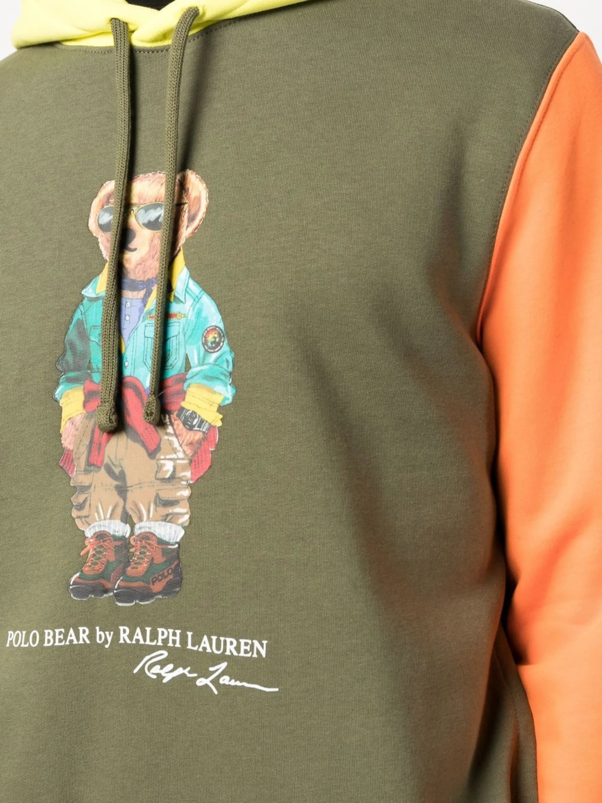 Polo Bear colour block hoodie