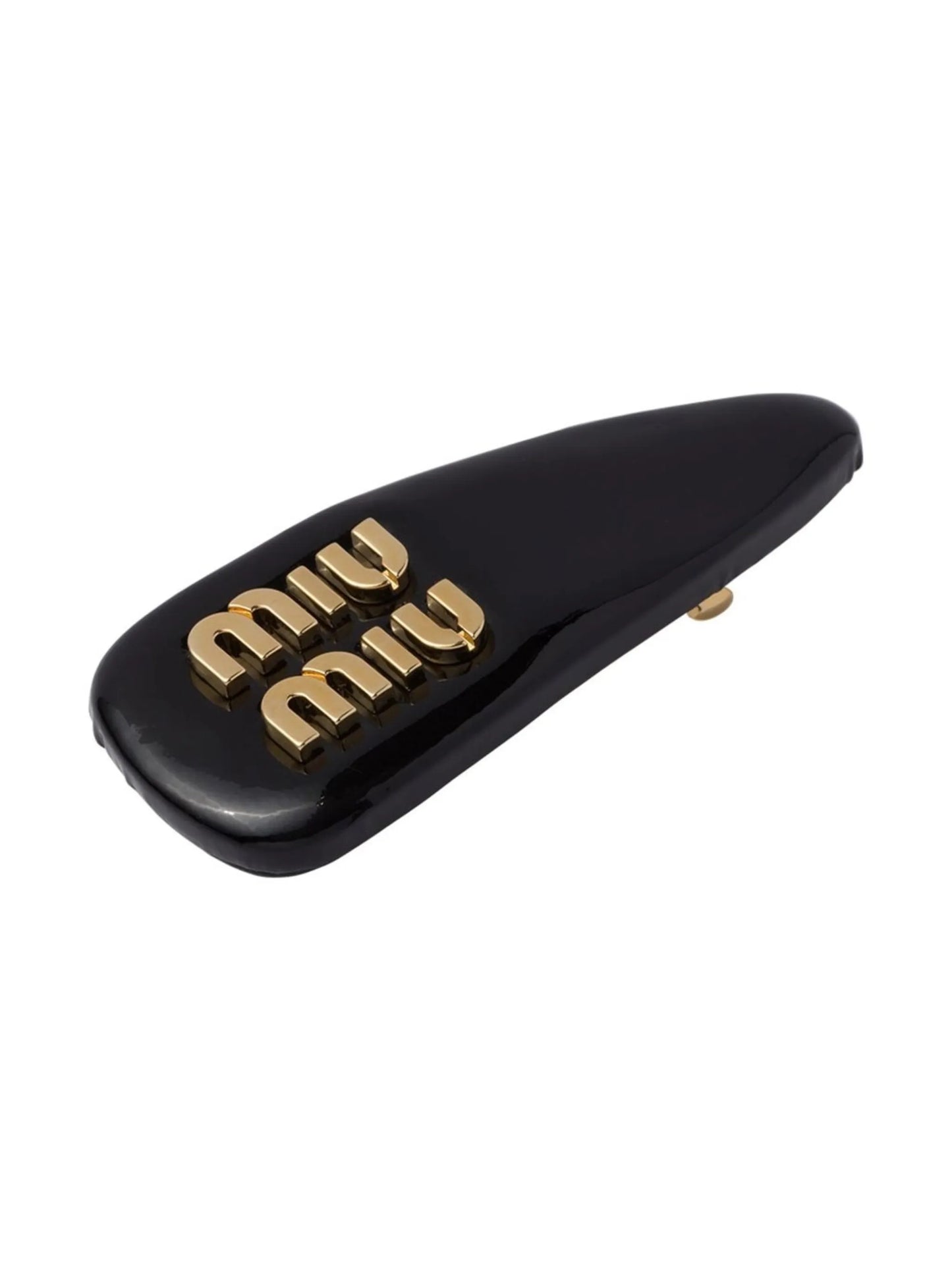 patent-leather hair clip