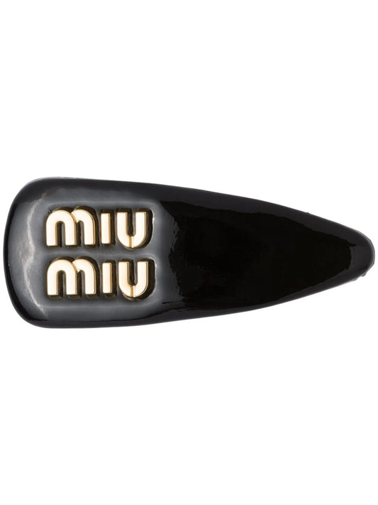patent-leather hair clip