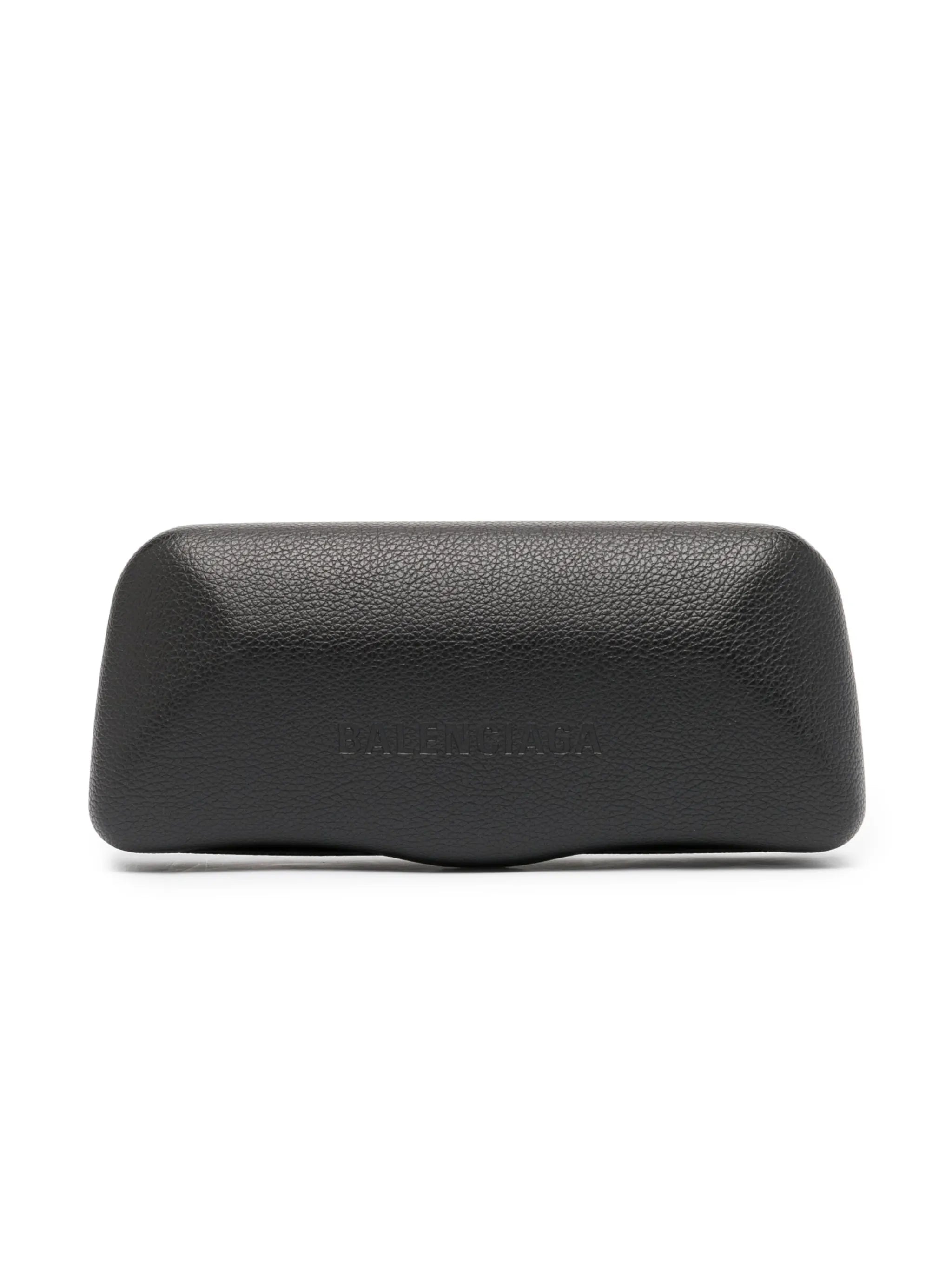 square-frame logo-print sunglasses