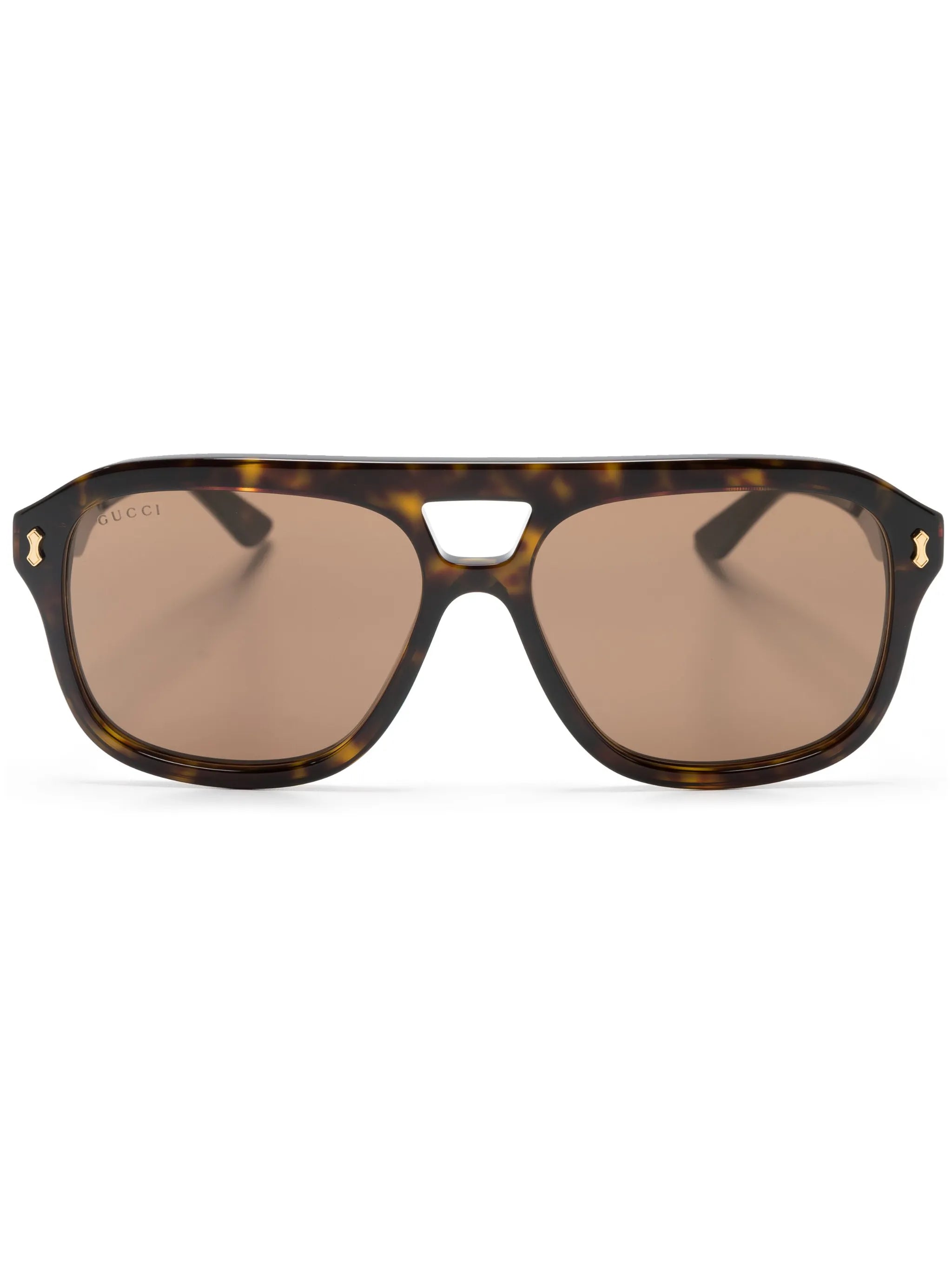 pilot-frame tinted-lenses sunglasses