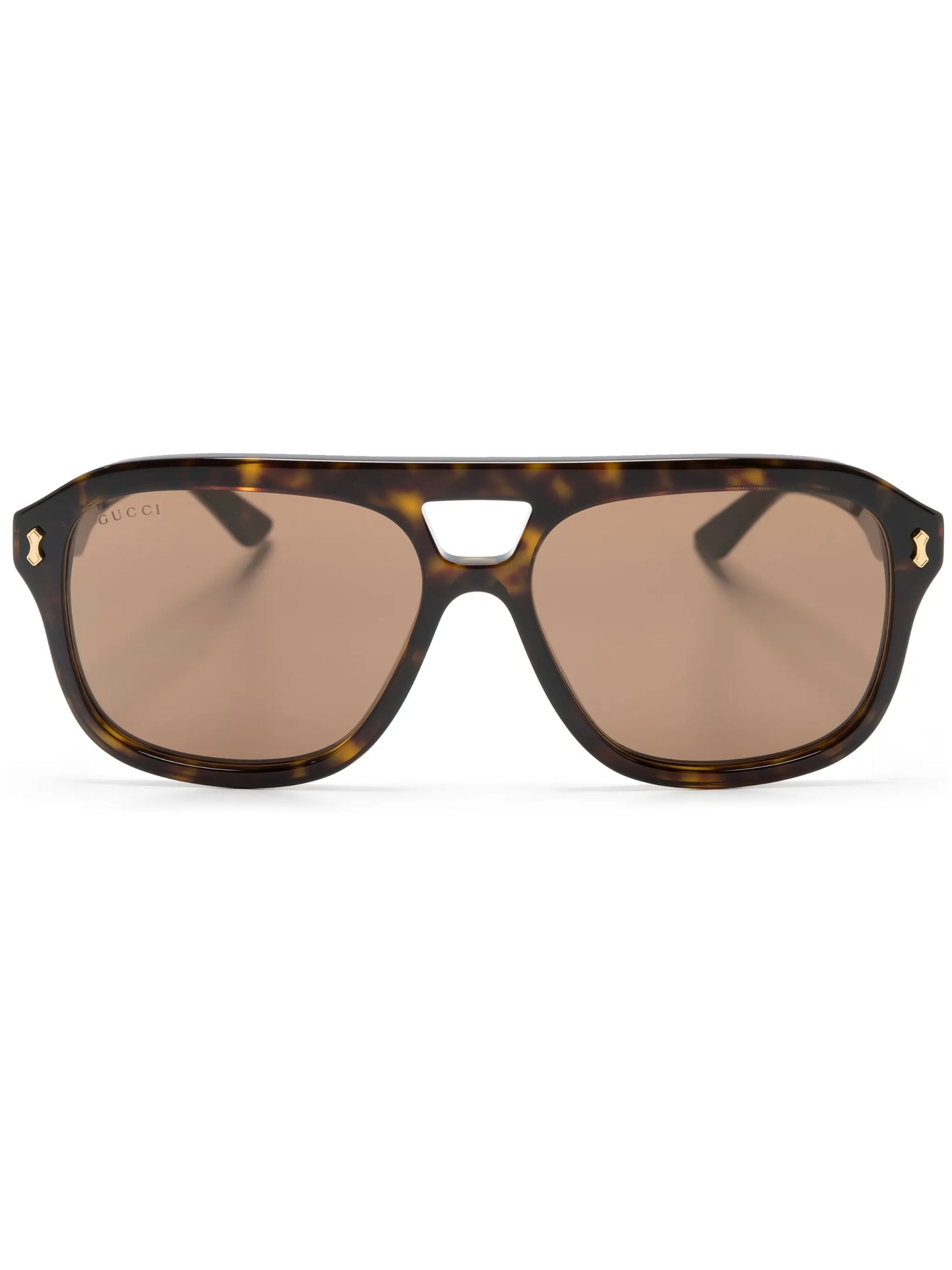 pilot-frame tinted-lenses sunglasses